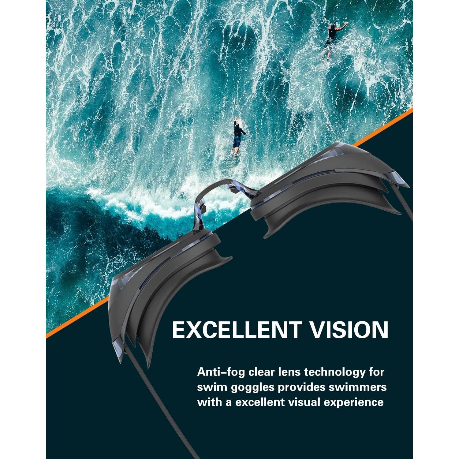 Gafas de Natación Kimasha 2Pack Anti-empañamiento UV