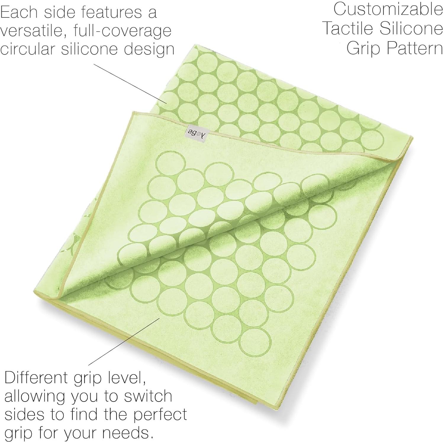 Toalla de Yoga Agoy Gecko Touch - Microfibra Antideslizante 182x67 cm