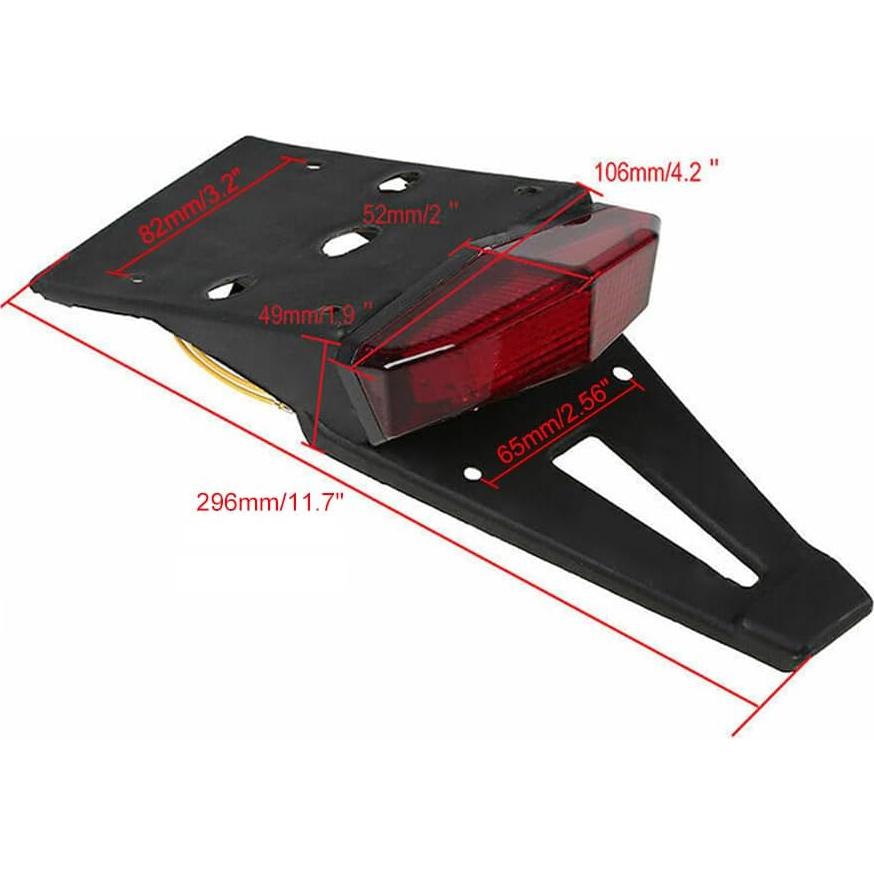 Luz de freno trasera LED HARIFOGER para motos personalizadas