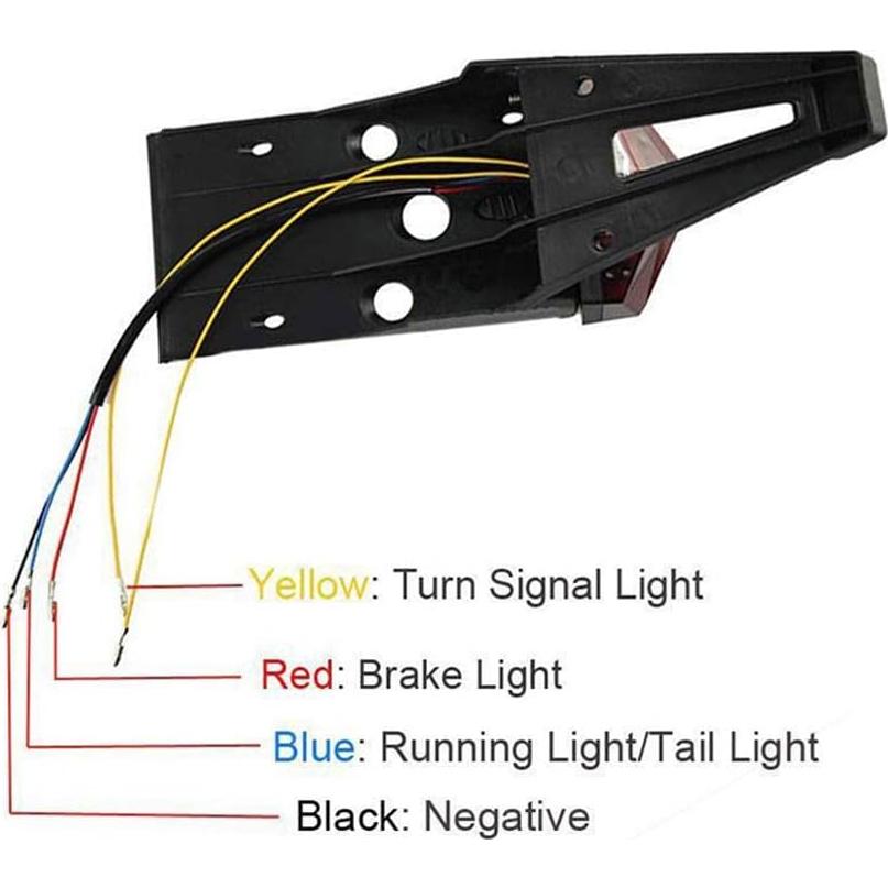 Luz de freno trasera LED HARIFOGER para motos personalizadas