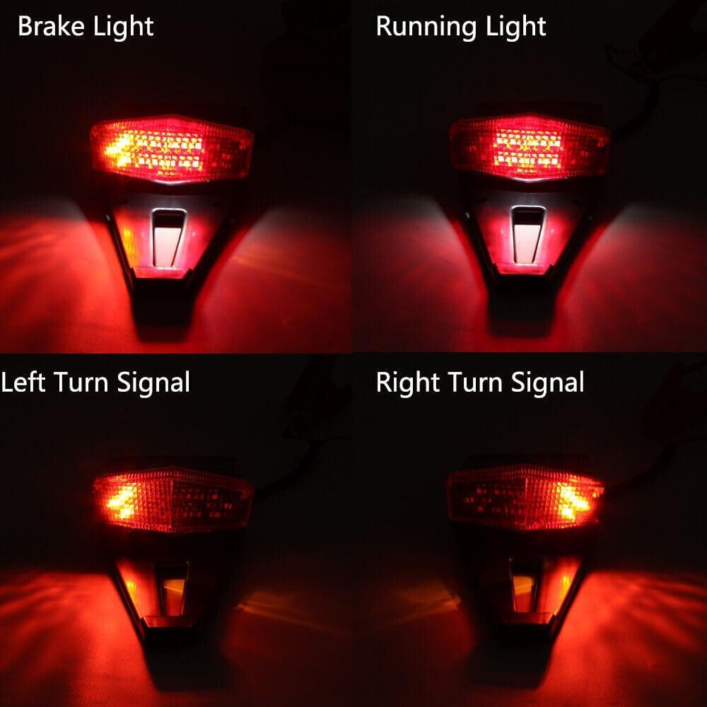 Luz de freno trasera LED HARIFOGER para motos personalizadas