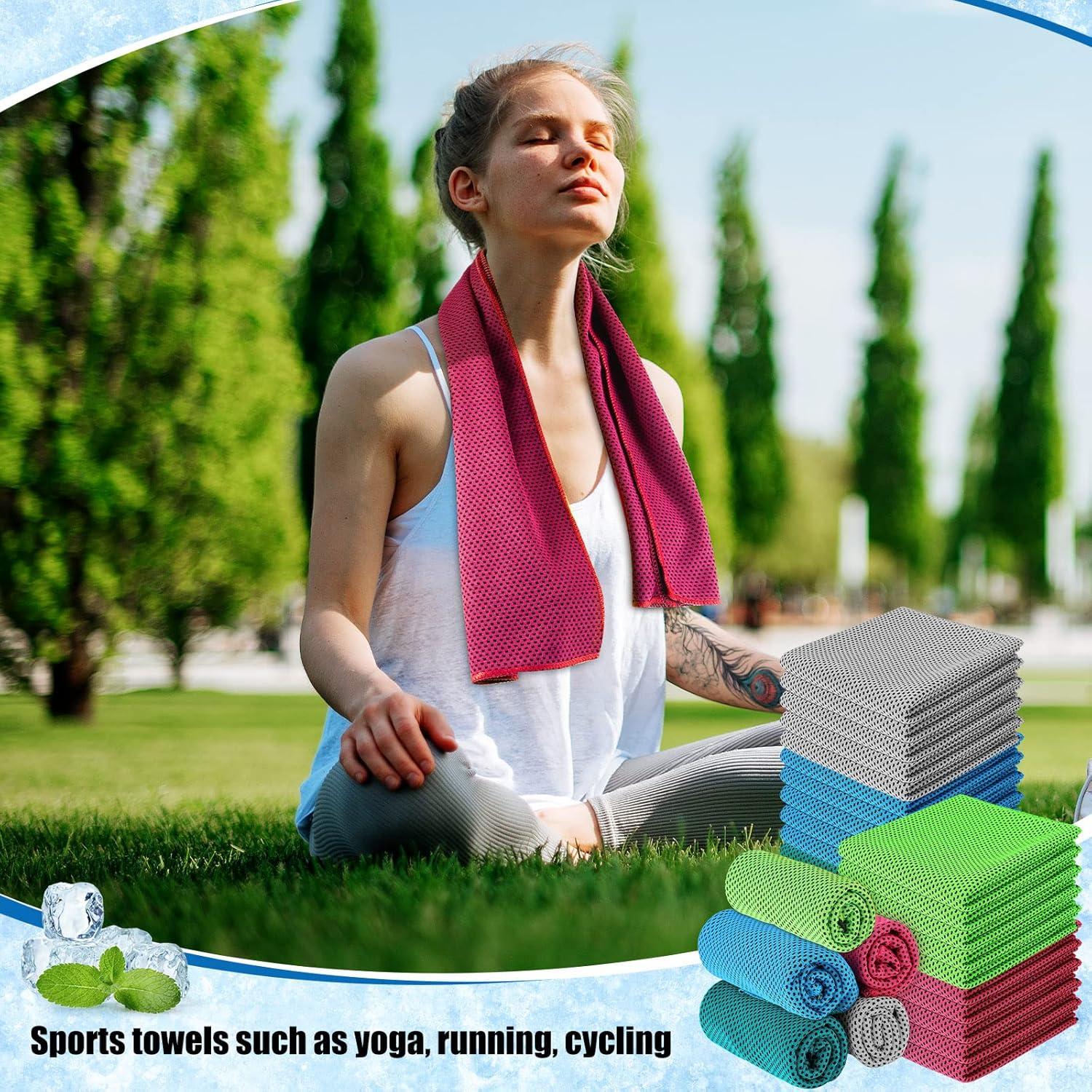 BBTO 50 Toallas Enfriadoras de Microfibra 30x80 cm - Colores Brillantes