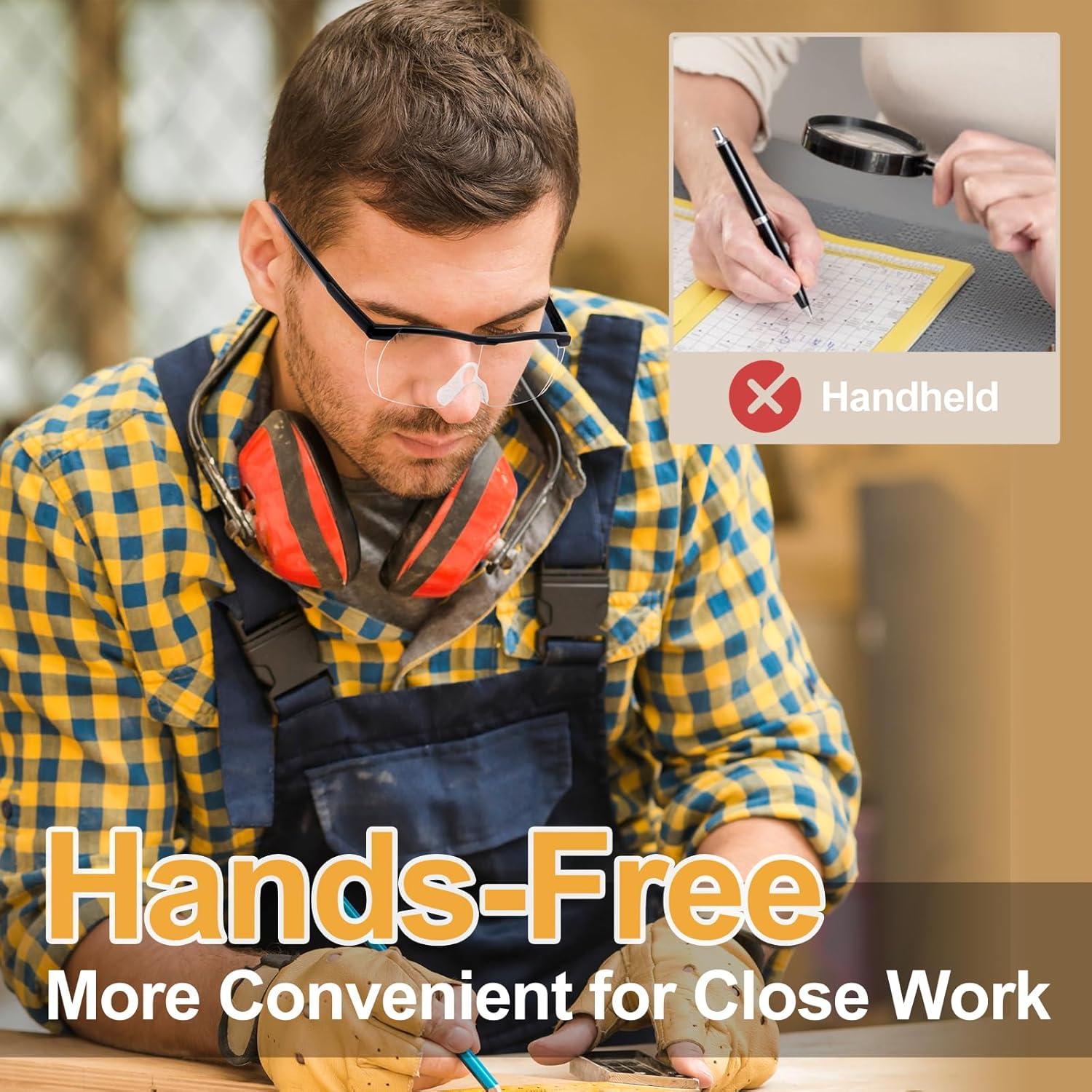 Gafas de Aumento OKH 1.6X Manos Libres para Manualidades