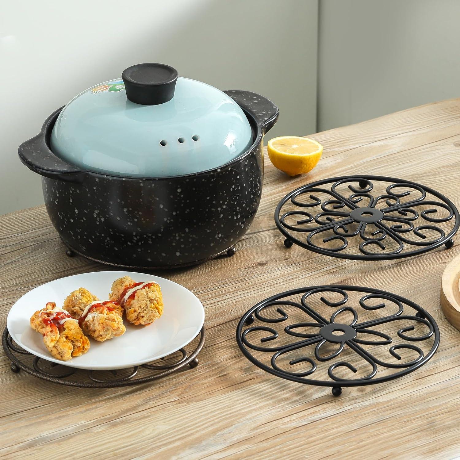 Trivete de Hierro TEAKISS Redondo 21 cm - Set de 2