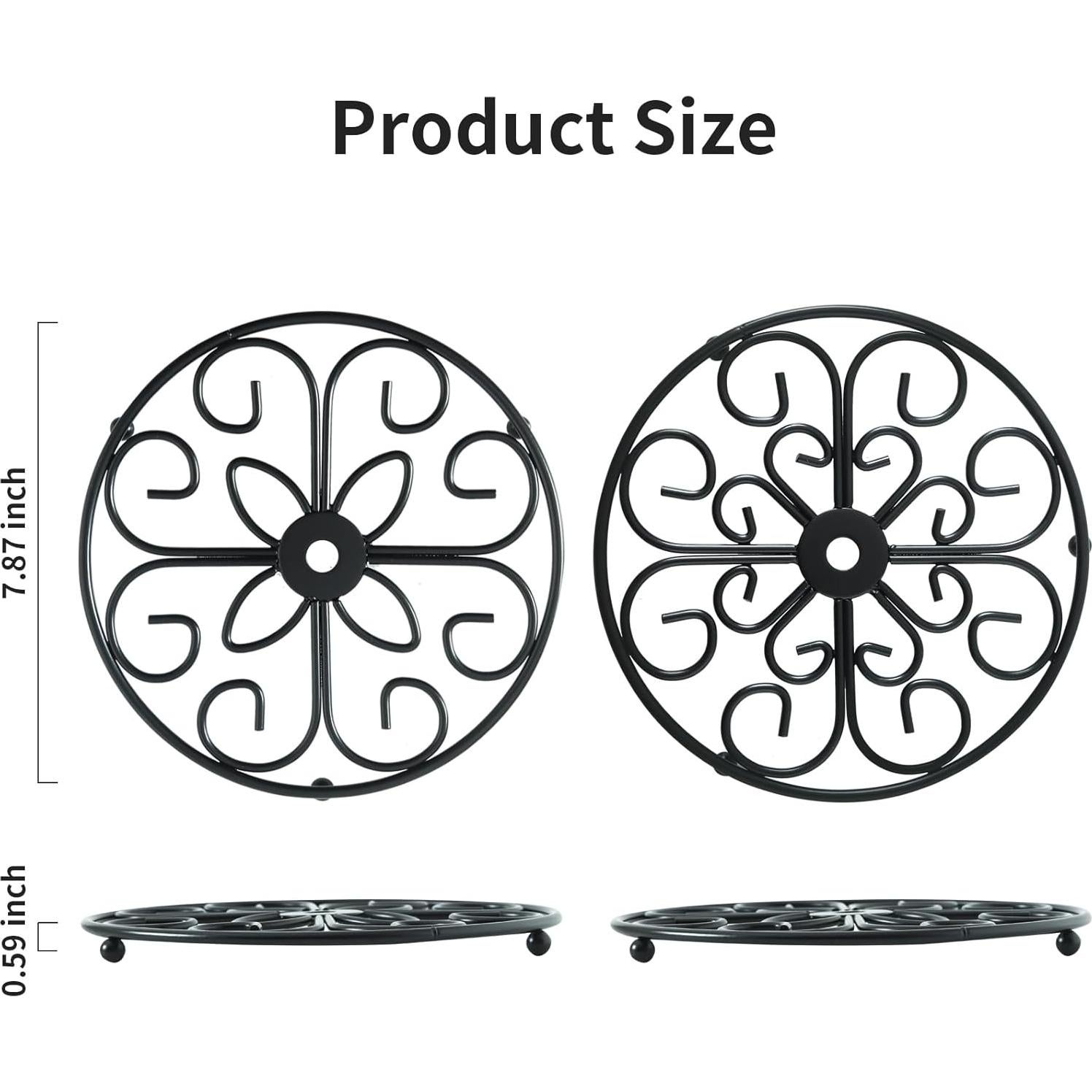 Trivete de Hierro TEAKISS Redondo 21 cm - Set de 2