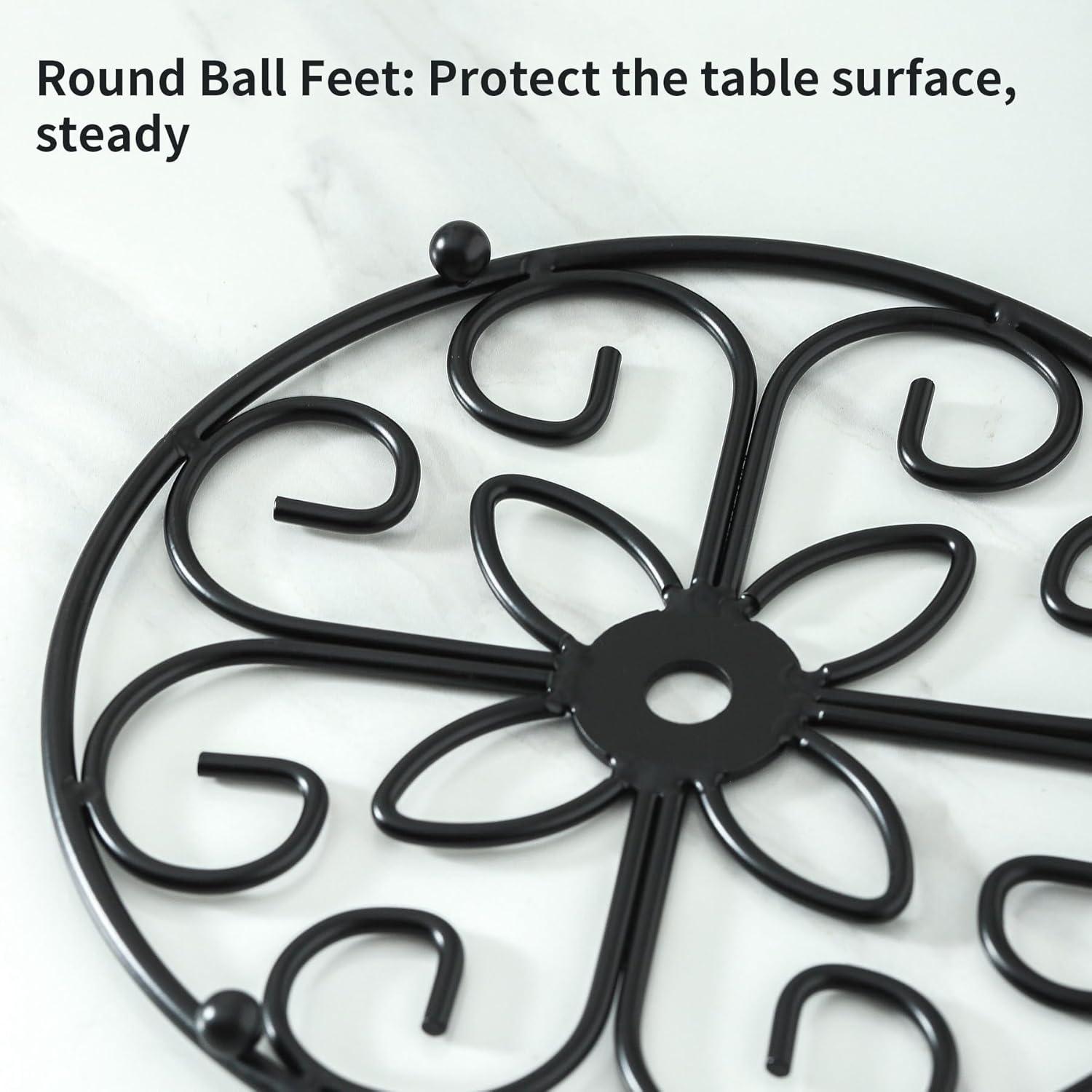 Trivete de Hierro TEAKISS Redondo 21 cm - Set de 2