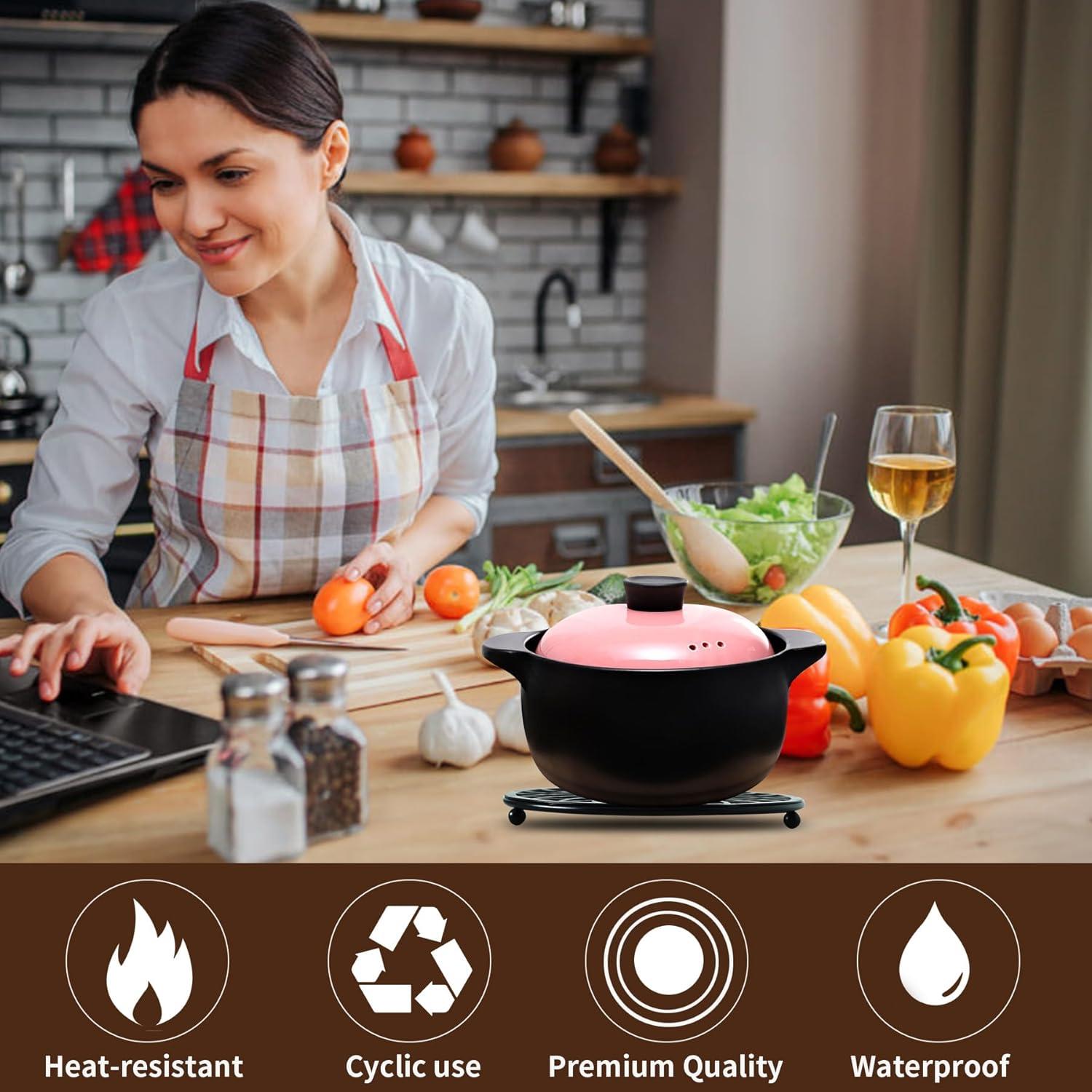 Trivete de Hierro TEAKISS Redondo 21 cm - Set de 2