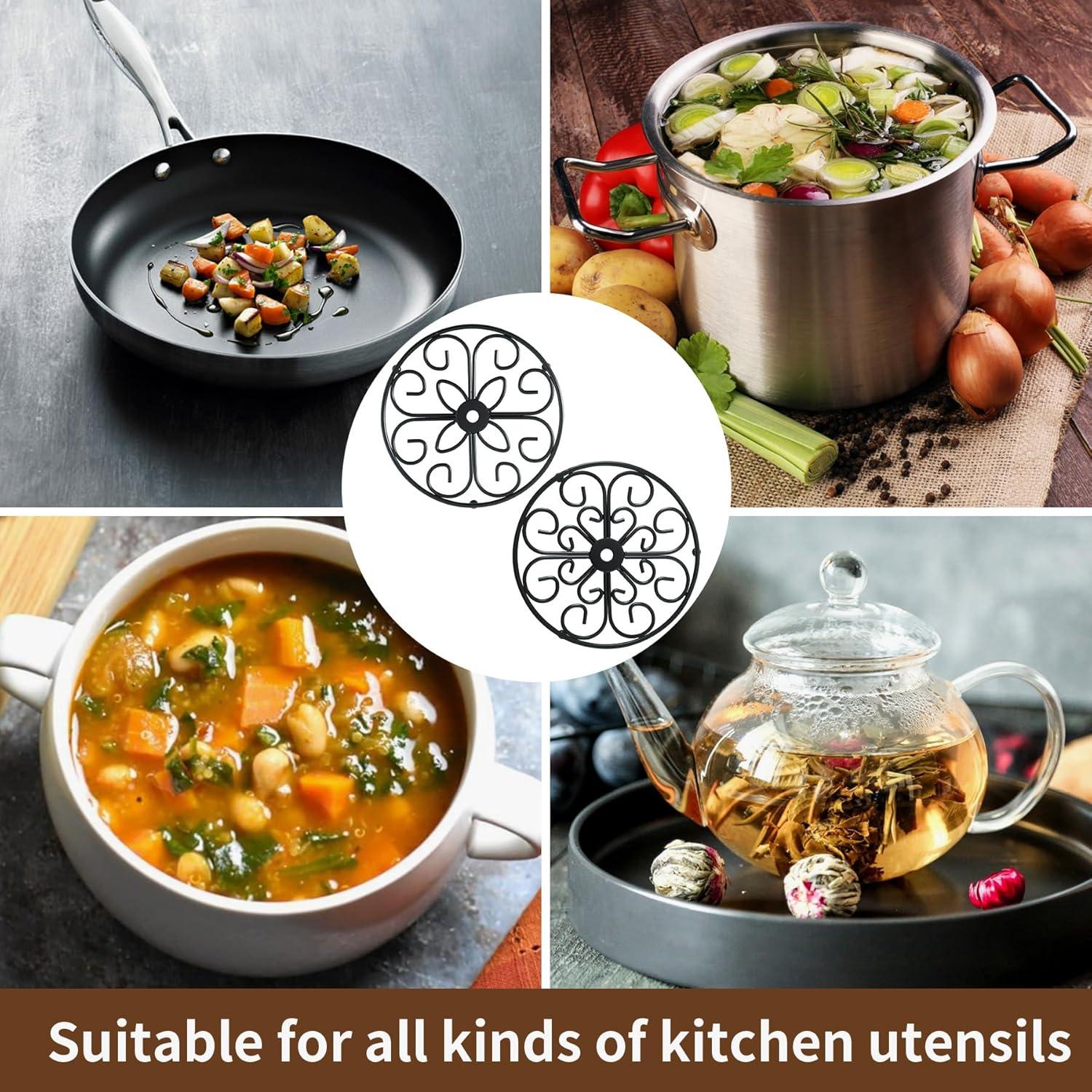 Trivete de Hierro TEAKISS Redondo 21 cm - Set de 2