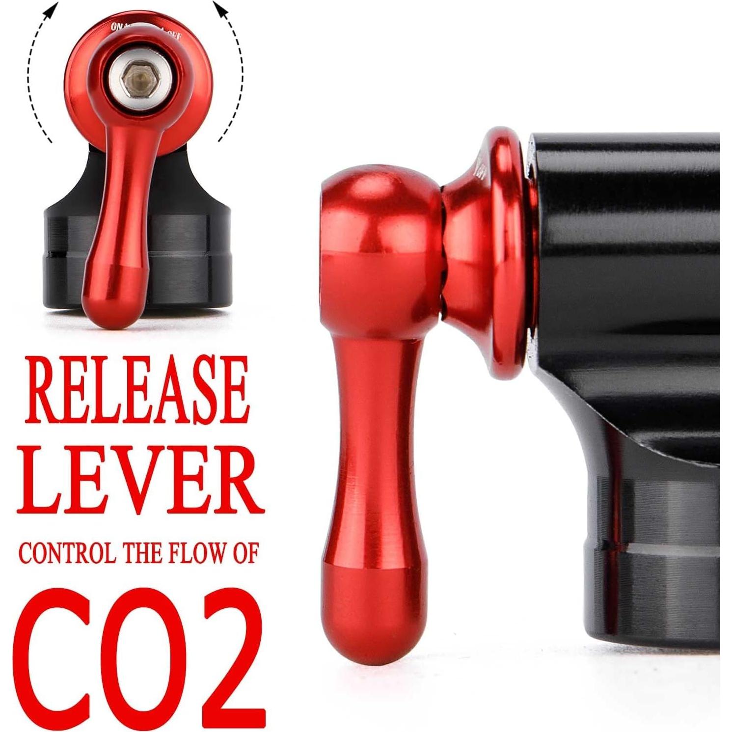 Kit Inflador CO2 Kadacha 5 Cartuchos 16g Válvula Presta/Schrader