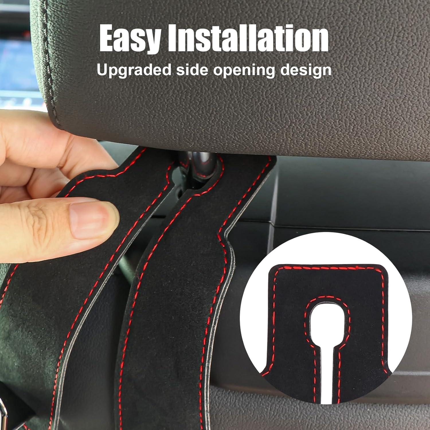 Ganchos para reposacabezas TXROMTZ - Soporte para bolso Negro