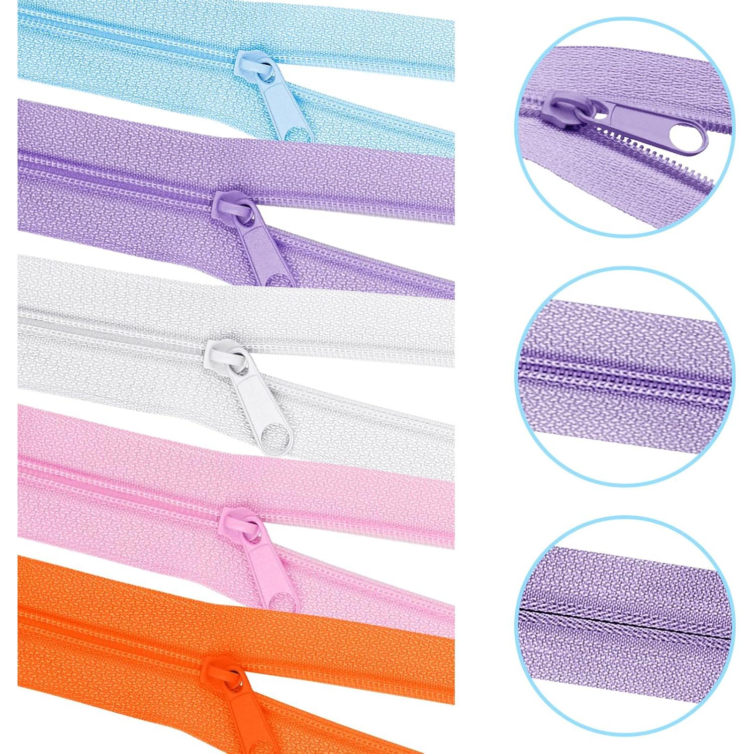 Cremalleras de Costura DOITEM 31 Yardas 10 Colores Nylon