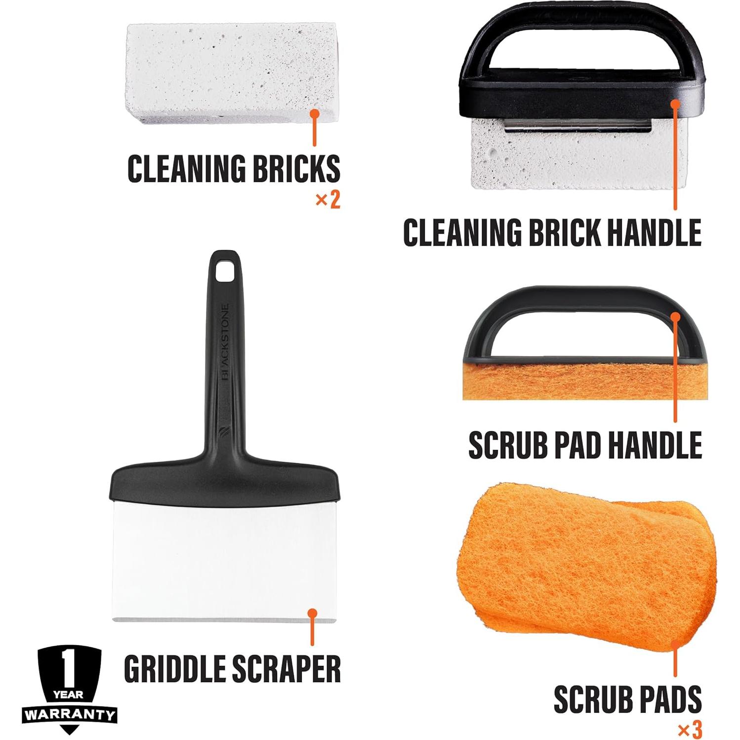 Kit de Limpieza Blackstone 5060 para Plancha 8 Piezas Acero Inoxidable