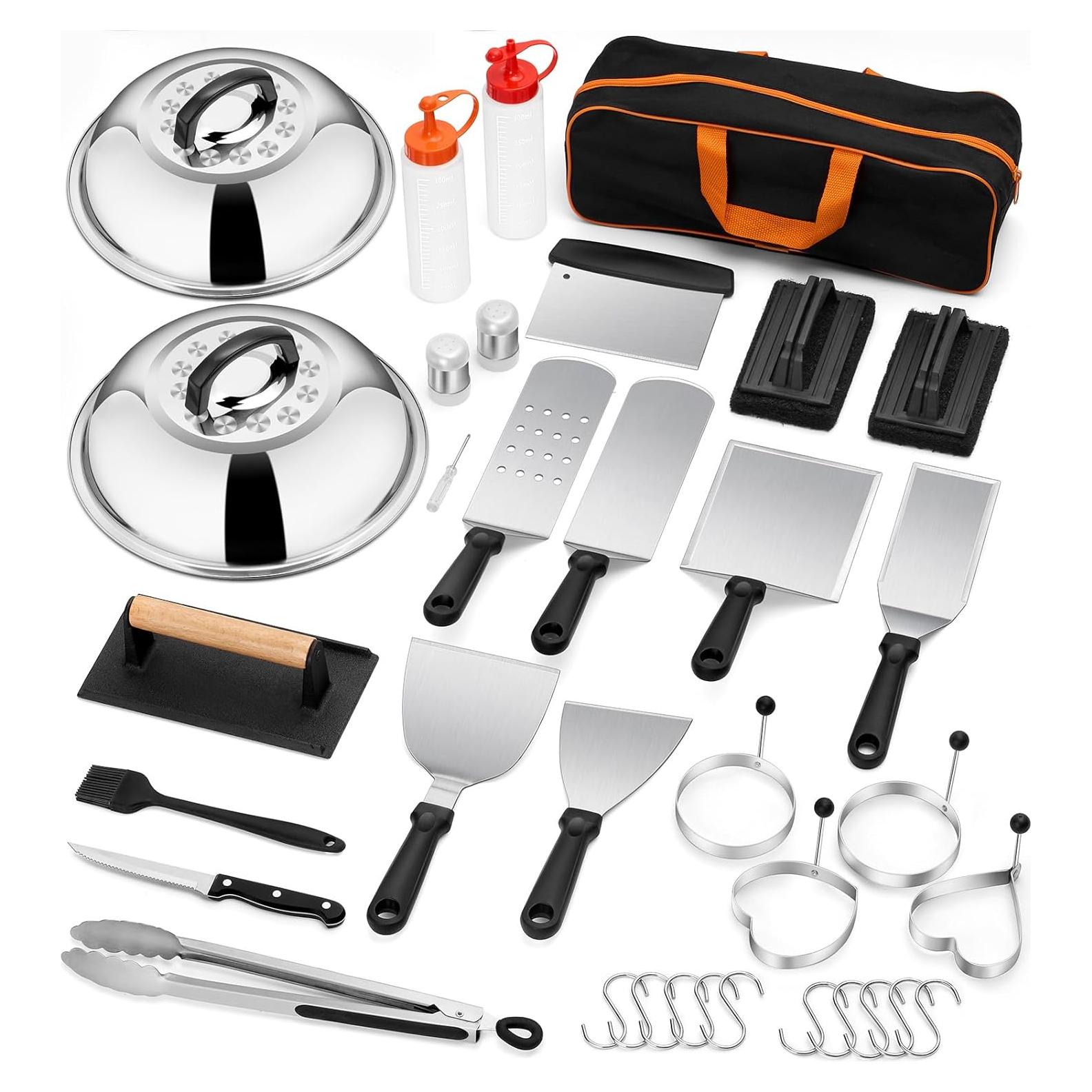 Kit de Accesorios para Parrilla Leonyo 37 Piezas - Espátulas y Más