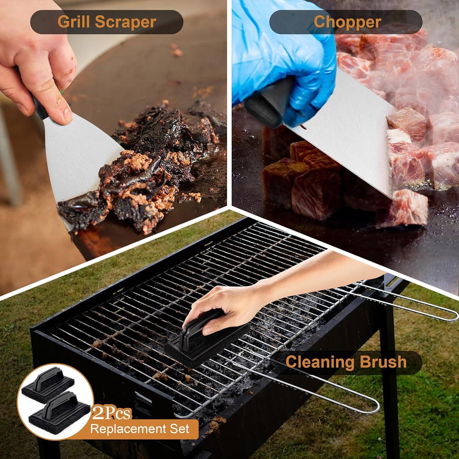 Kit de Accesorios para Parrilla Leonyo 37 Piezas - Espátulas y Más