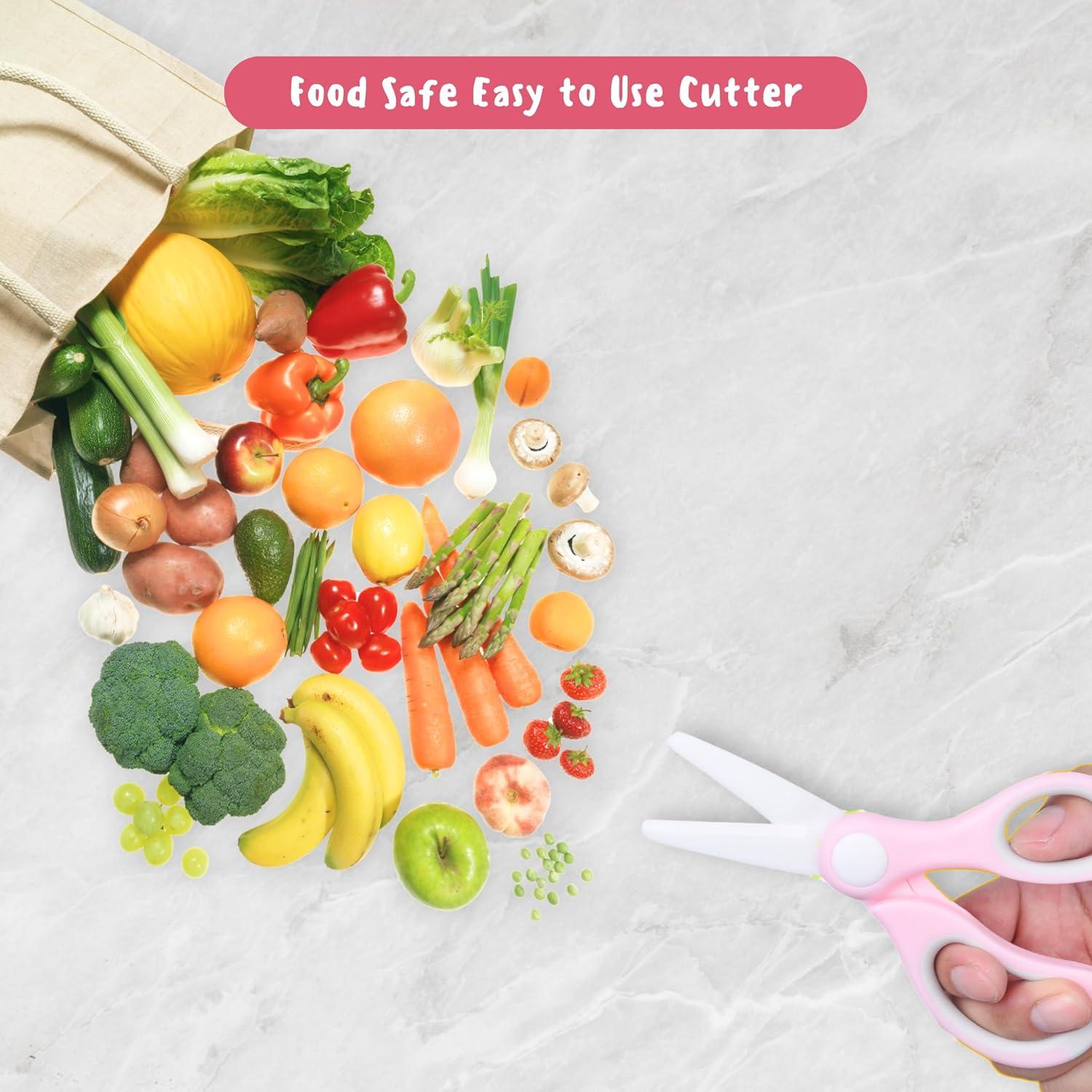 Tijeras de Comida para Bebés Eco-Fused - Cerámica 2 Paquete