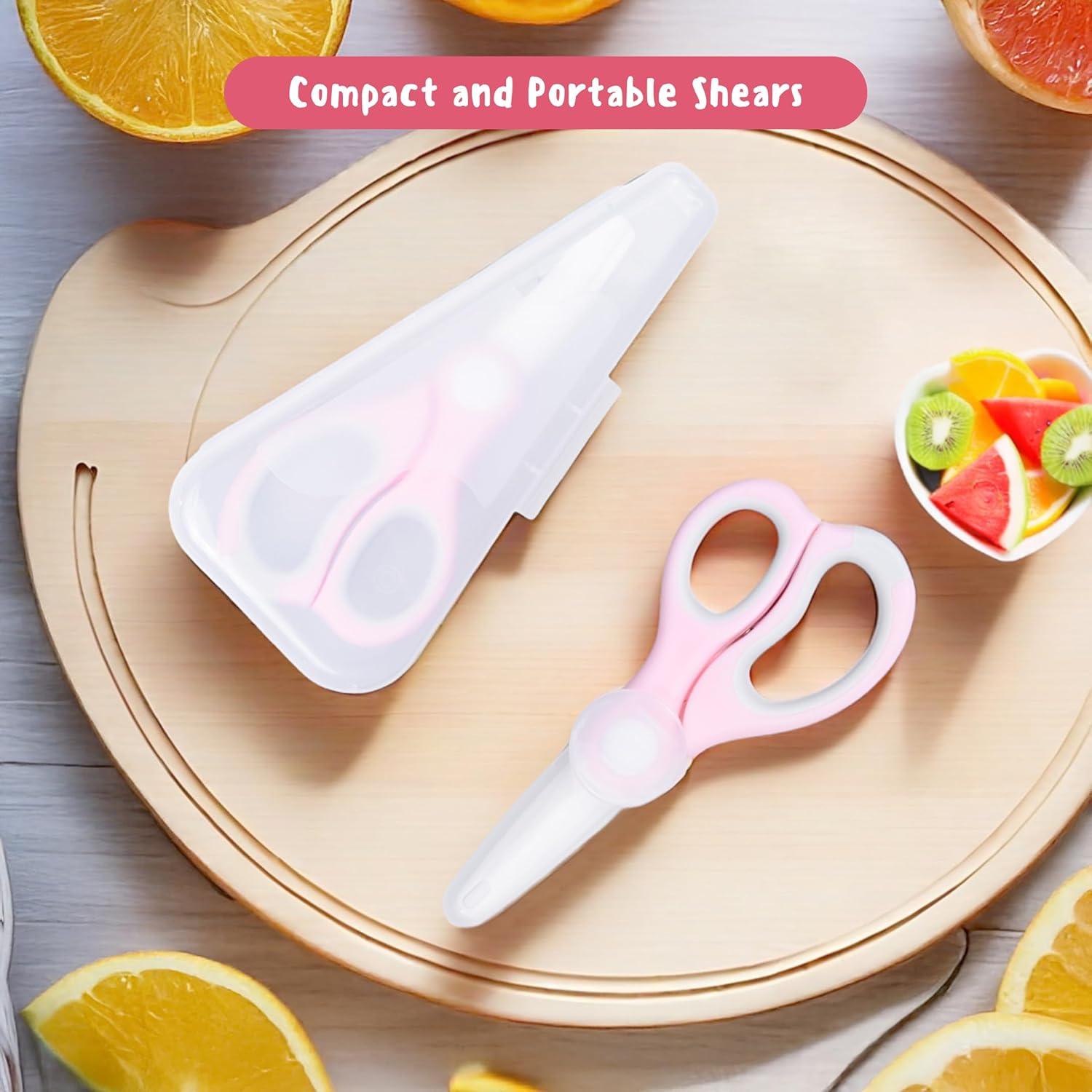 Tijeras de Comida para Bebés Eco-Fused - Cerámica 2 Paquete