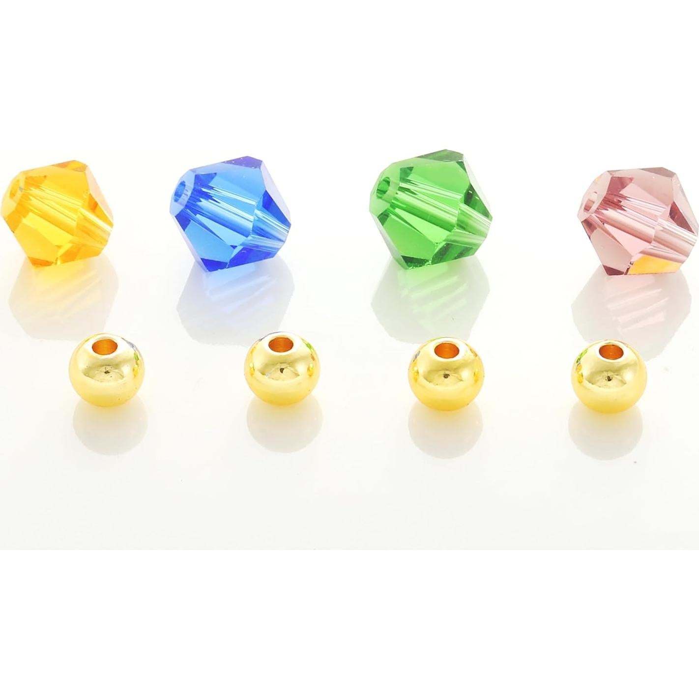 Juego de 12 Marcadores de Copas de Vino Oro 14K con Gemas