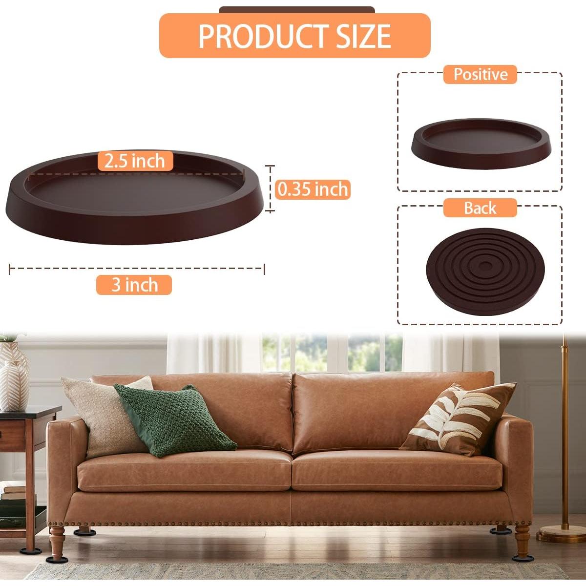 Almohadillas Antideslizantes para Muebles ASZUNE 4Pcs 6.35cm