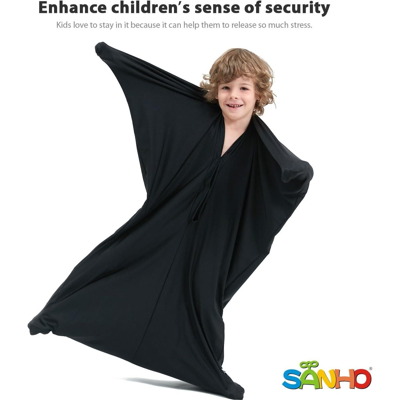 Calcetín Sensorial Sanho Yopo Pequeño Negro para Niños