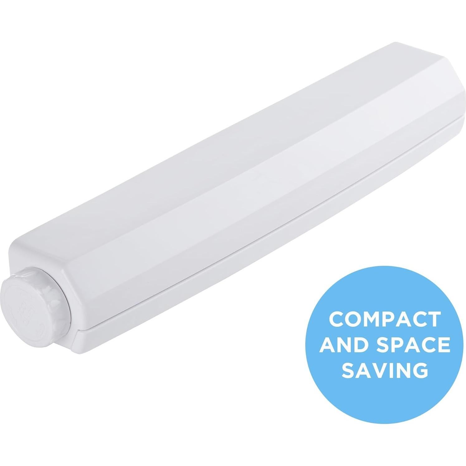 Cuerda de Secado Retráctil Minky Homecare 72 Pies Blanca