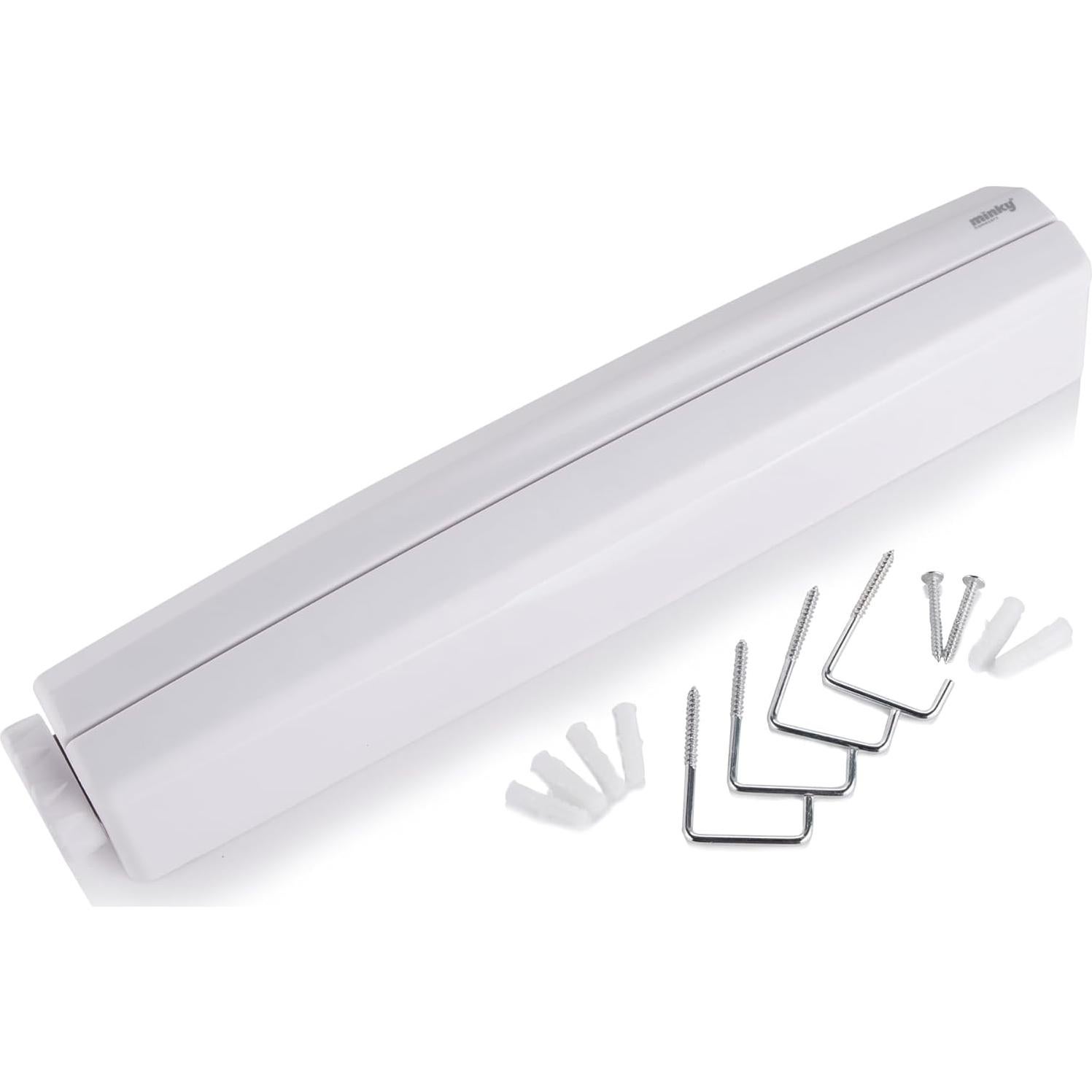 Cuerda de Secado Retráctil Minky Homecare 72 Pies Blanca