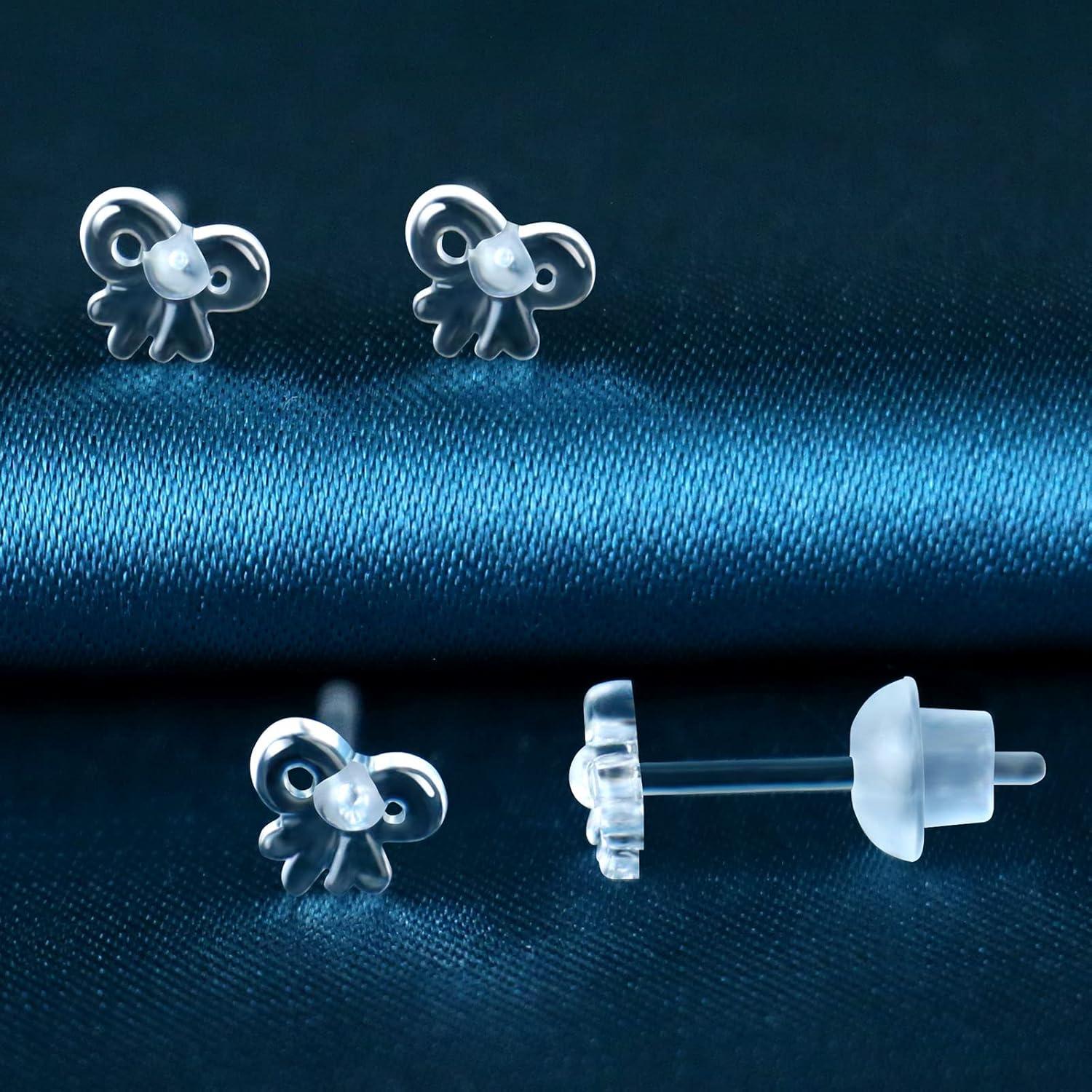 6 Pares de Pendientes de Plástico KMEOSCH para Oídos Sensibles