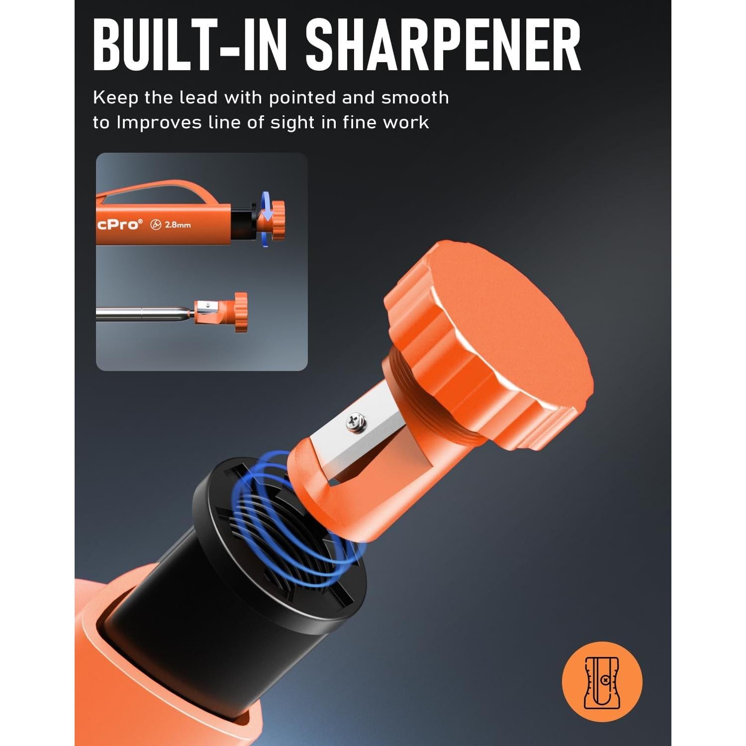 Juego de Lápices de Carpintero Nicpro 3-en-1 con Recargas