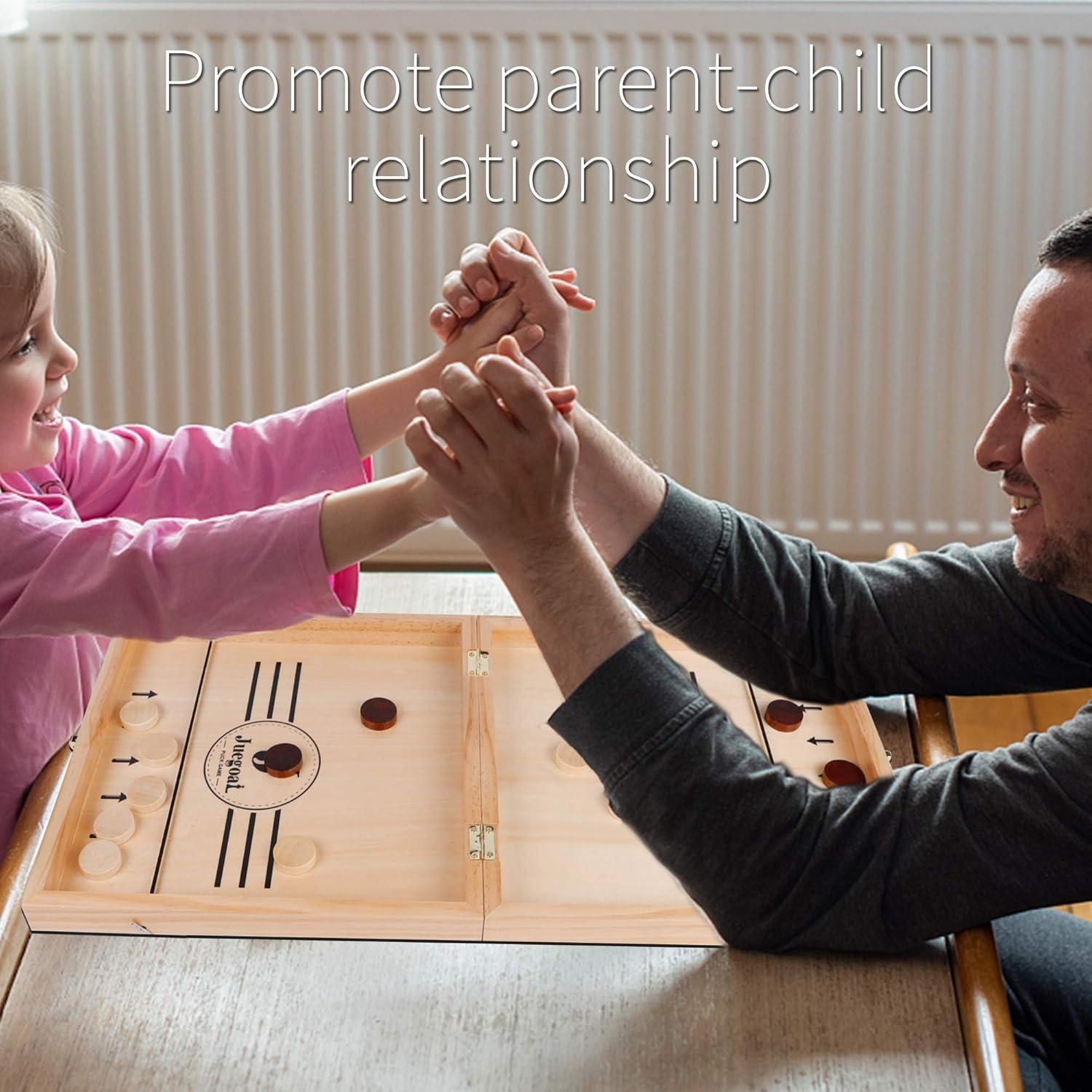 Juegoal Juego de Mesa 4 en 1 de Madera Plegable para Niños