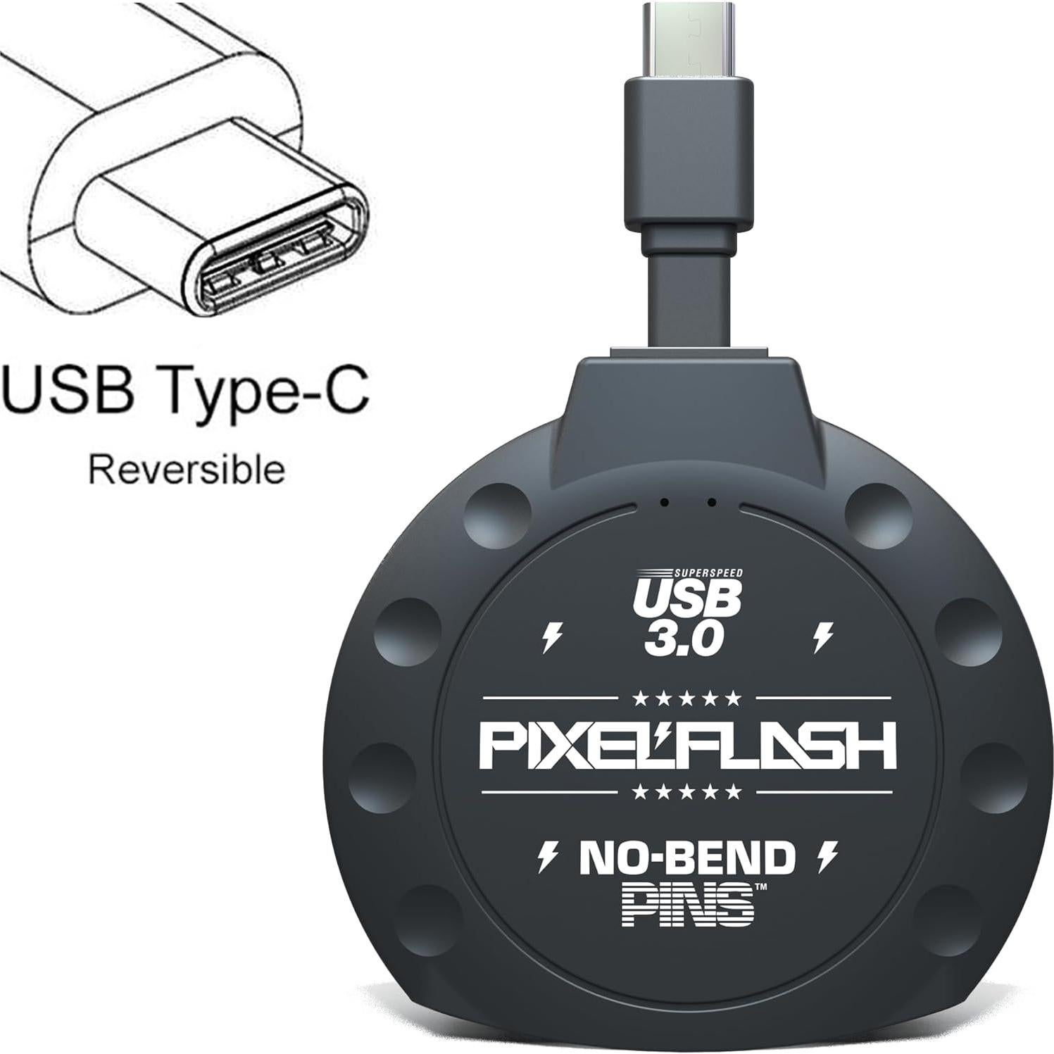 Lector de Tarjetas CF PixelFlash USB-C Negro 5GB/s UDMA-7