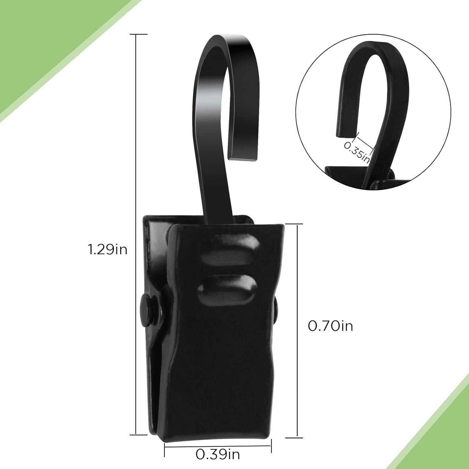 50 Clips de Acero Inoxidable ShangTianFeng para Cortinas