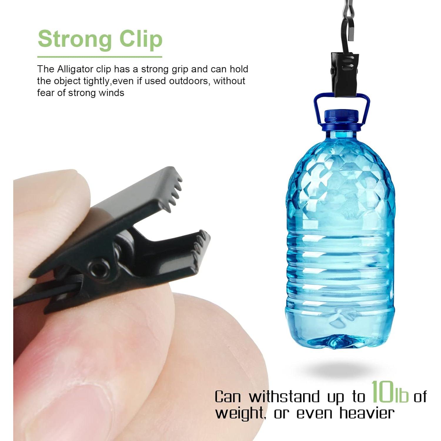 50 Clips de Acero Inoxidable ShangTianFeng para Cortinas