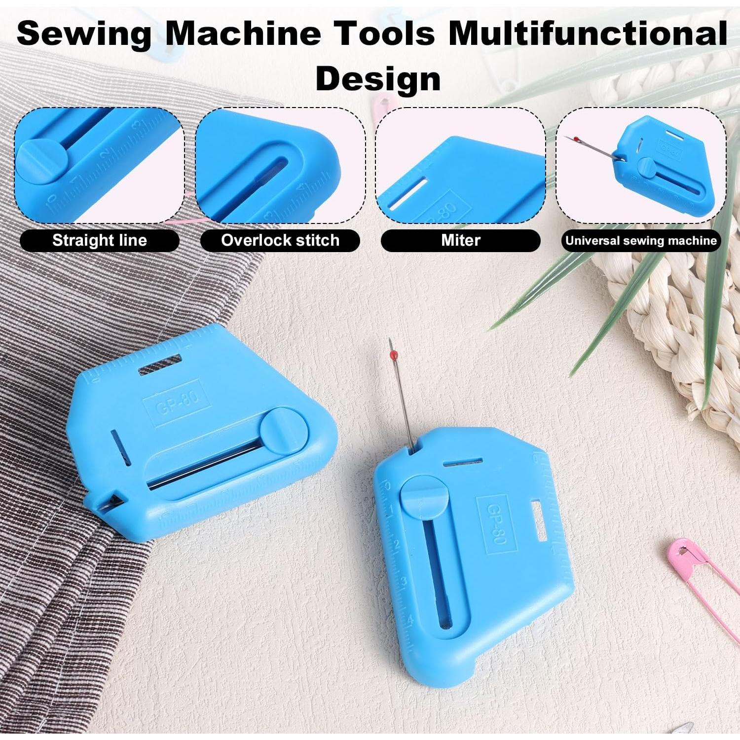 Guía de Costura Magnética Ajustable 2-en-1 BOXOB Azul