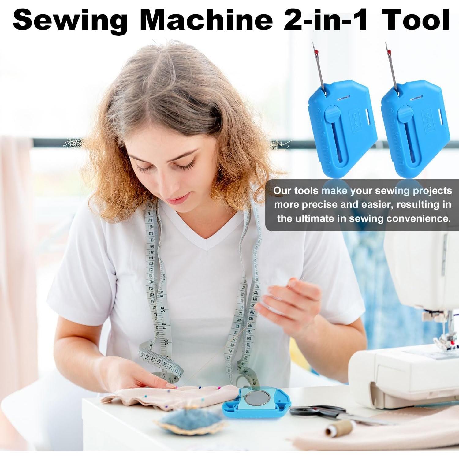 Guía de Costura Magnética Ajustable 2-en-1 BOXOB Azul