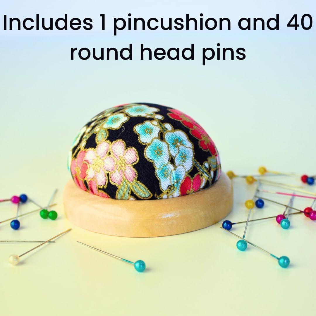 Almohadilla para Alfileres Fair Goods con Base de Madera 6.35cm