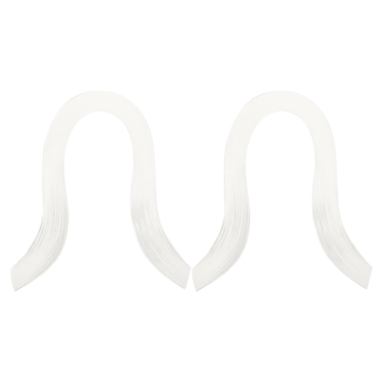 PATIKIL 240 Tiras de Papel Quilling 3mm x 39cm Beige Blanco