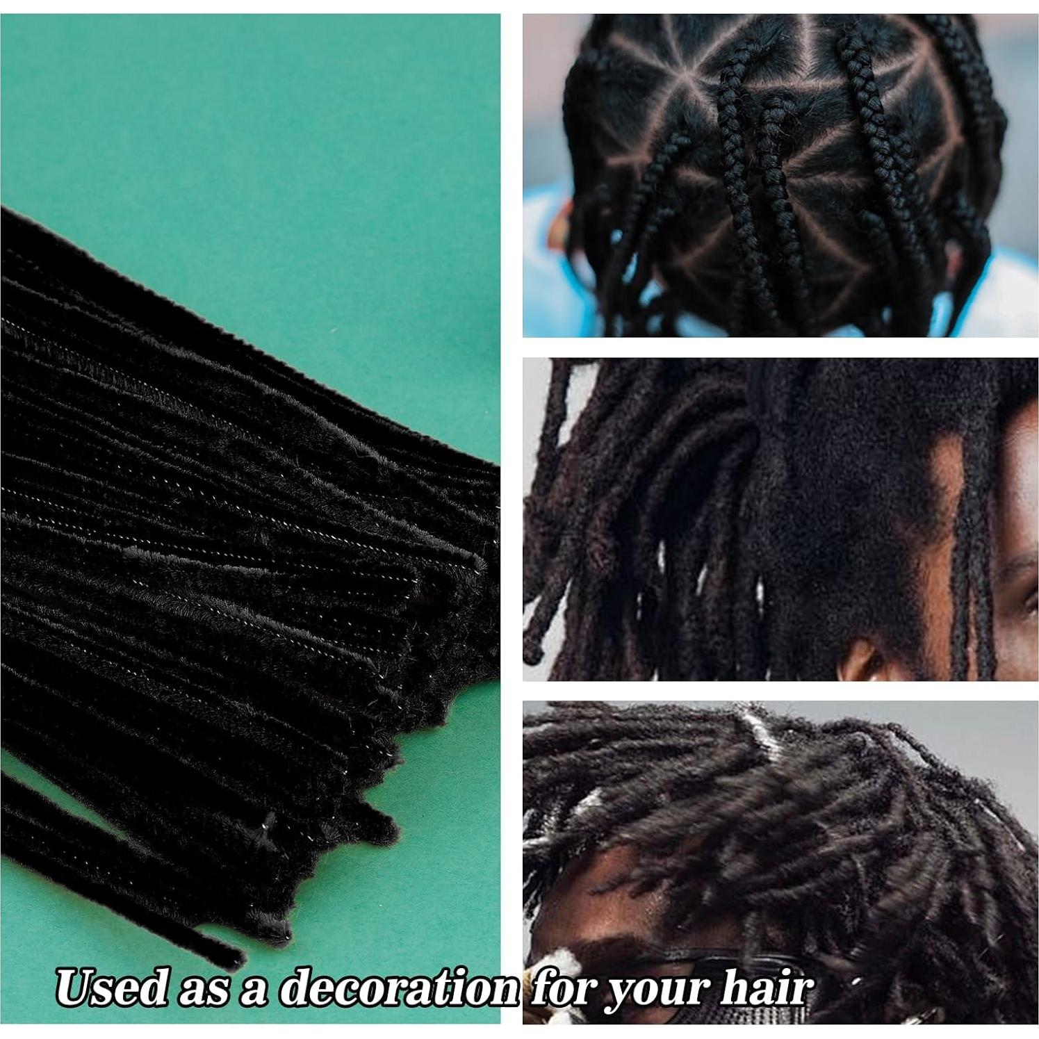 Set de 150 Limpiadores de Tubos Chenille Negros Iuuidu