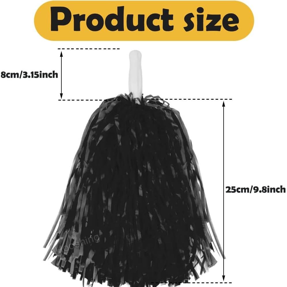 Pompoms de Animación Deportiva Hooshing 24 Piezas Plástico