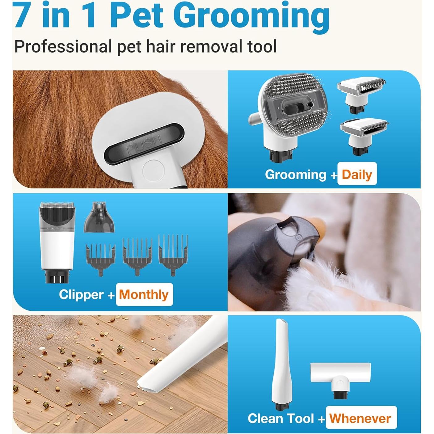 Aspiradora Inalámbrica Petaboo 7 en 1 para Perros 2.2L