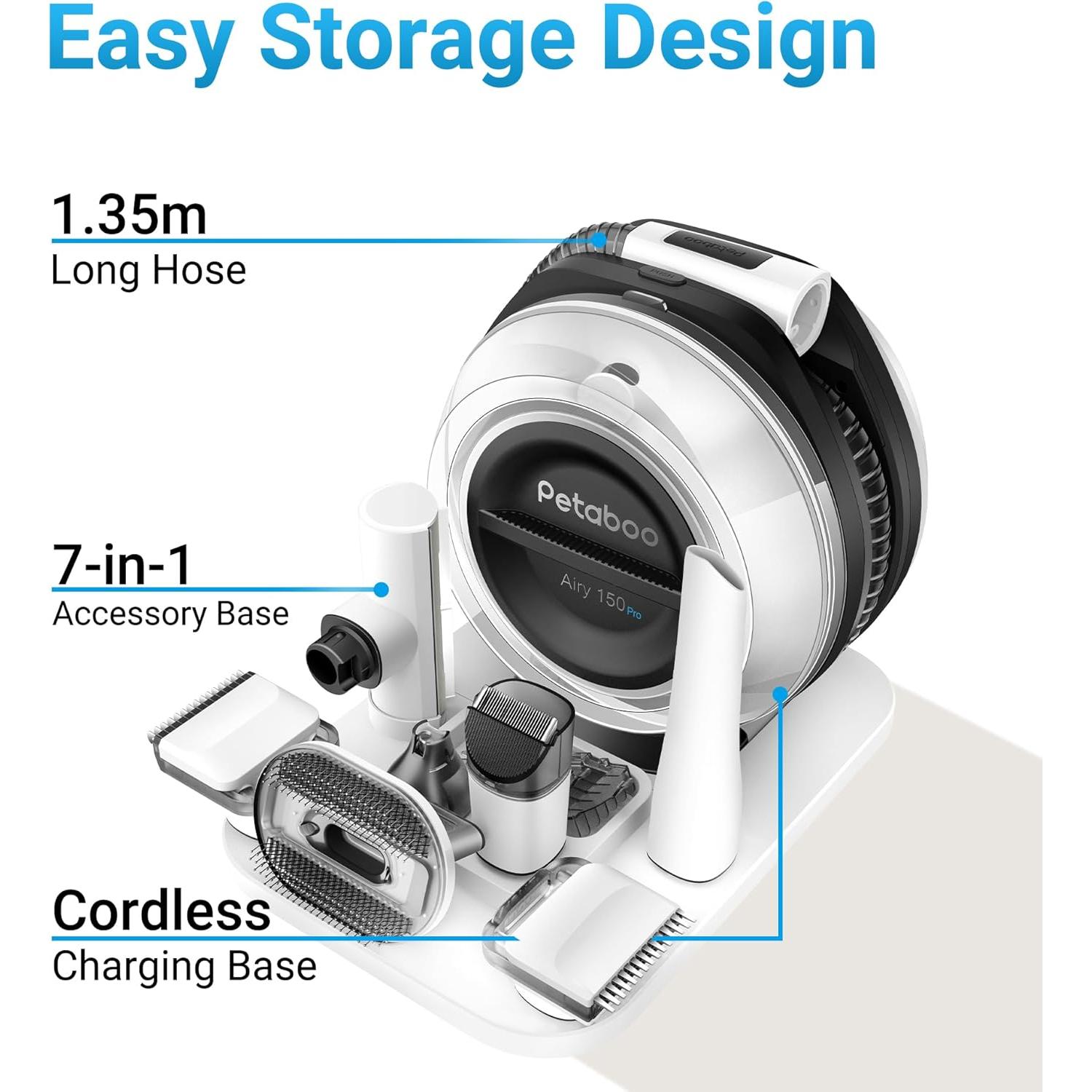 Aspiradora Inalámbrica Petaboo 7 en 1 para Perros 2.2L