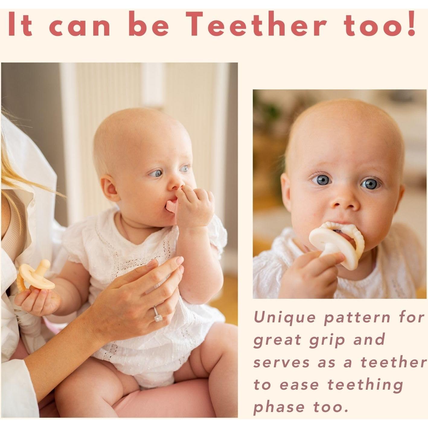 Chupete NatureBond Silicona 2 en 1 para Bebés 0-6 Meses