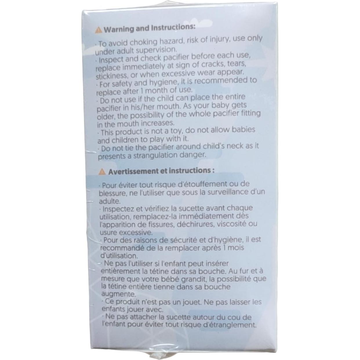 Chupete NatureBond Silicona 2 en 1 para Bebés 0-6 Meses