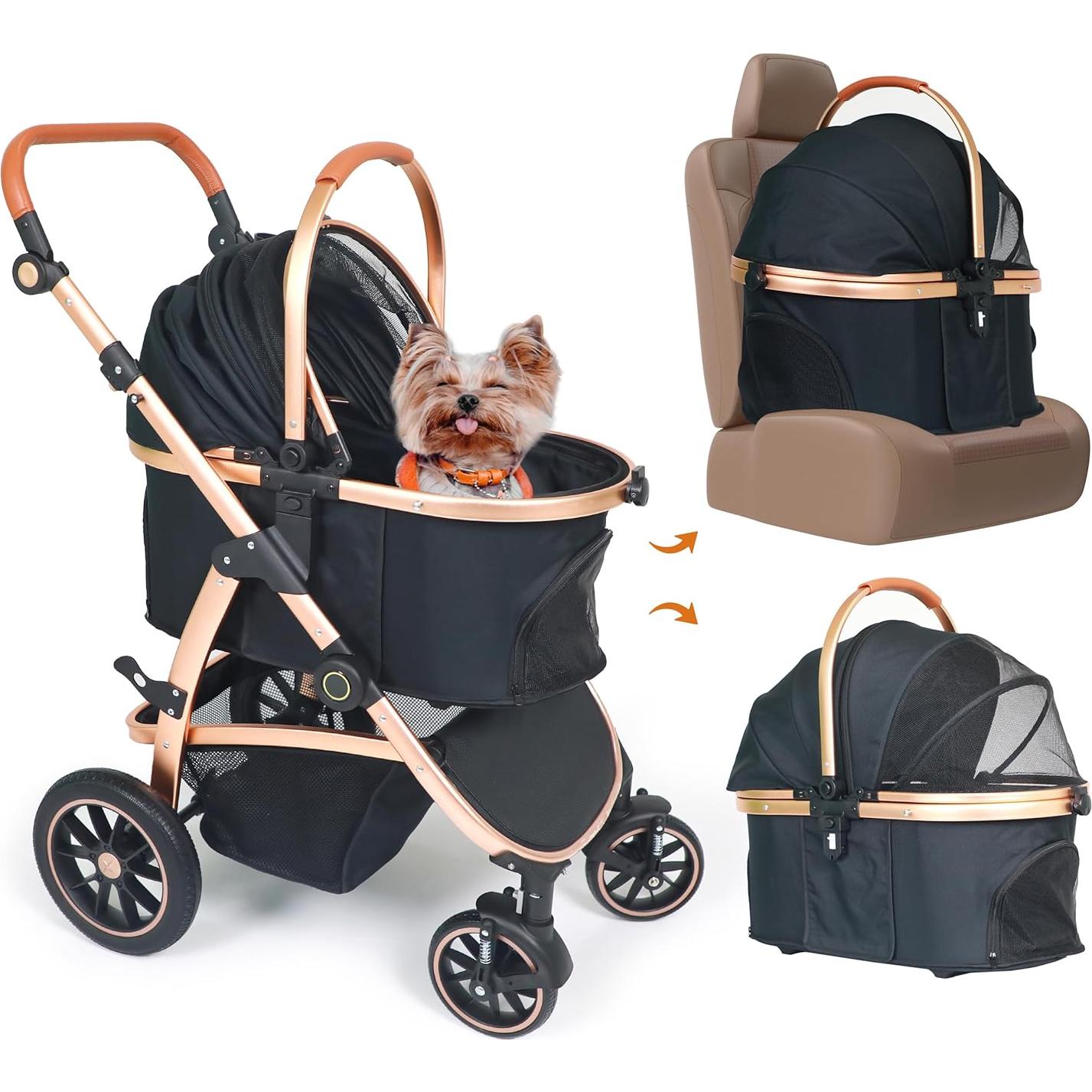 Carrito para Mascotas Neatki 3 en 1 hasta 25 kg Plegable