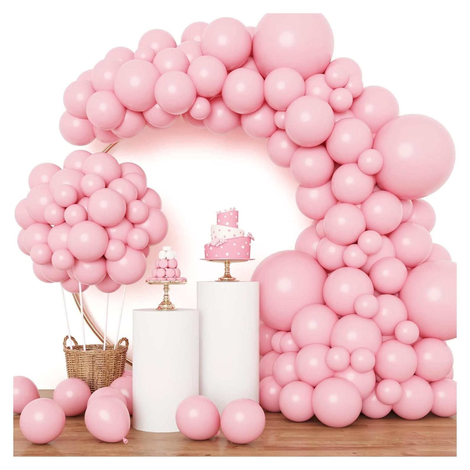 Kit de Globos Rosados RUBFAC 129pcs 5-18cm para Fiestas