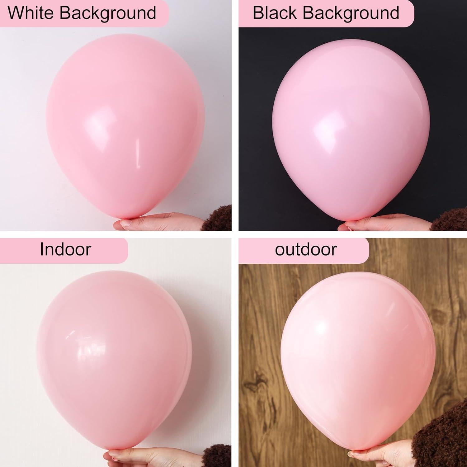 Kit de Globos Rosados RUBFAC 129pcs 5-18cm para Fiestas