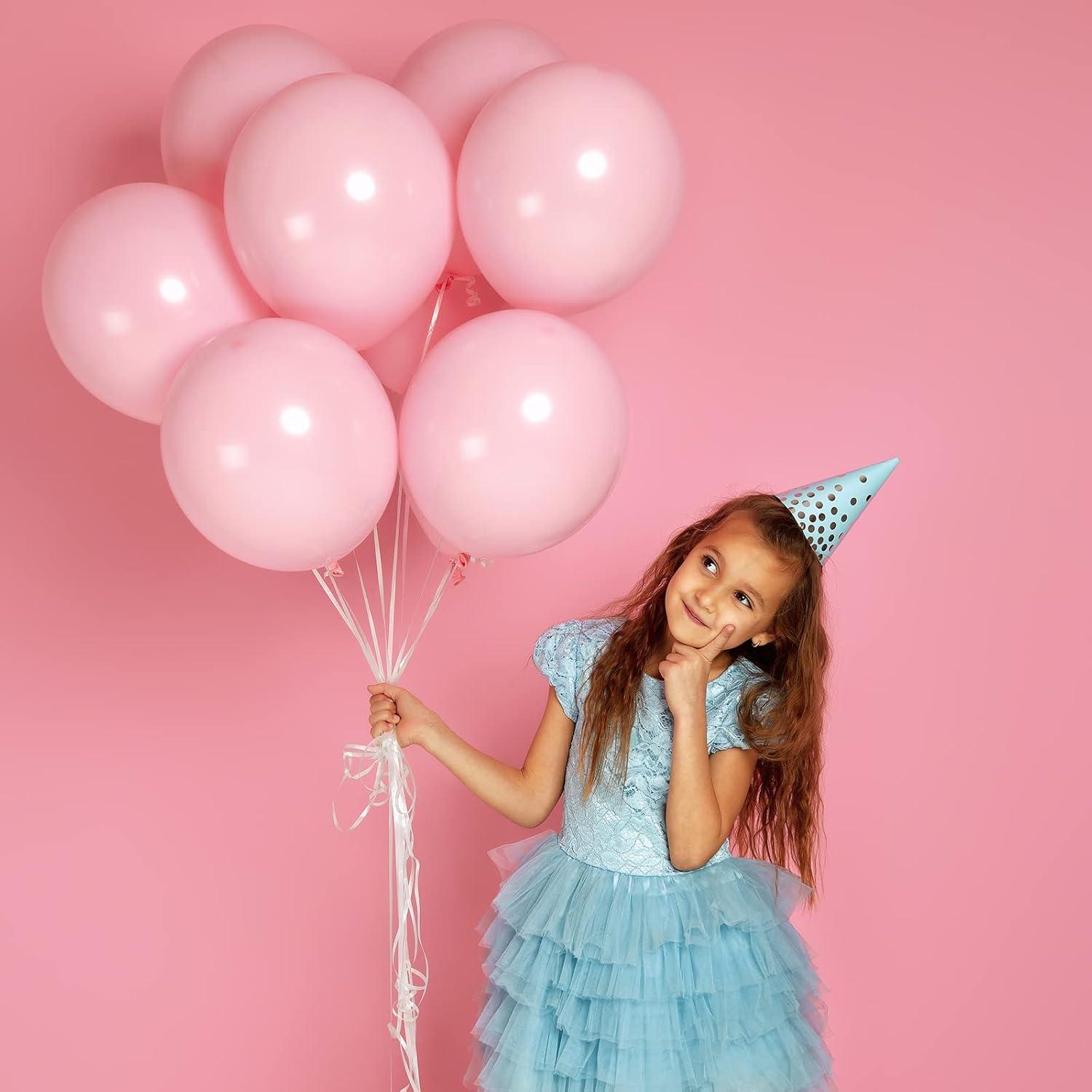 Kit de Globos Rosados RUBFAC 129pcs 5-18cm para Fiestas