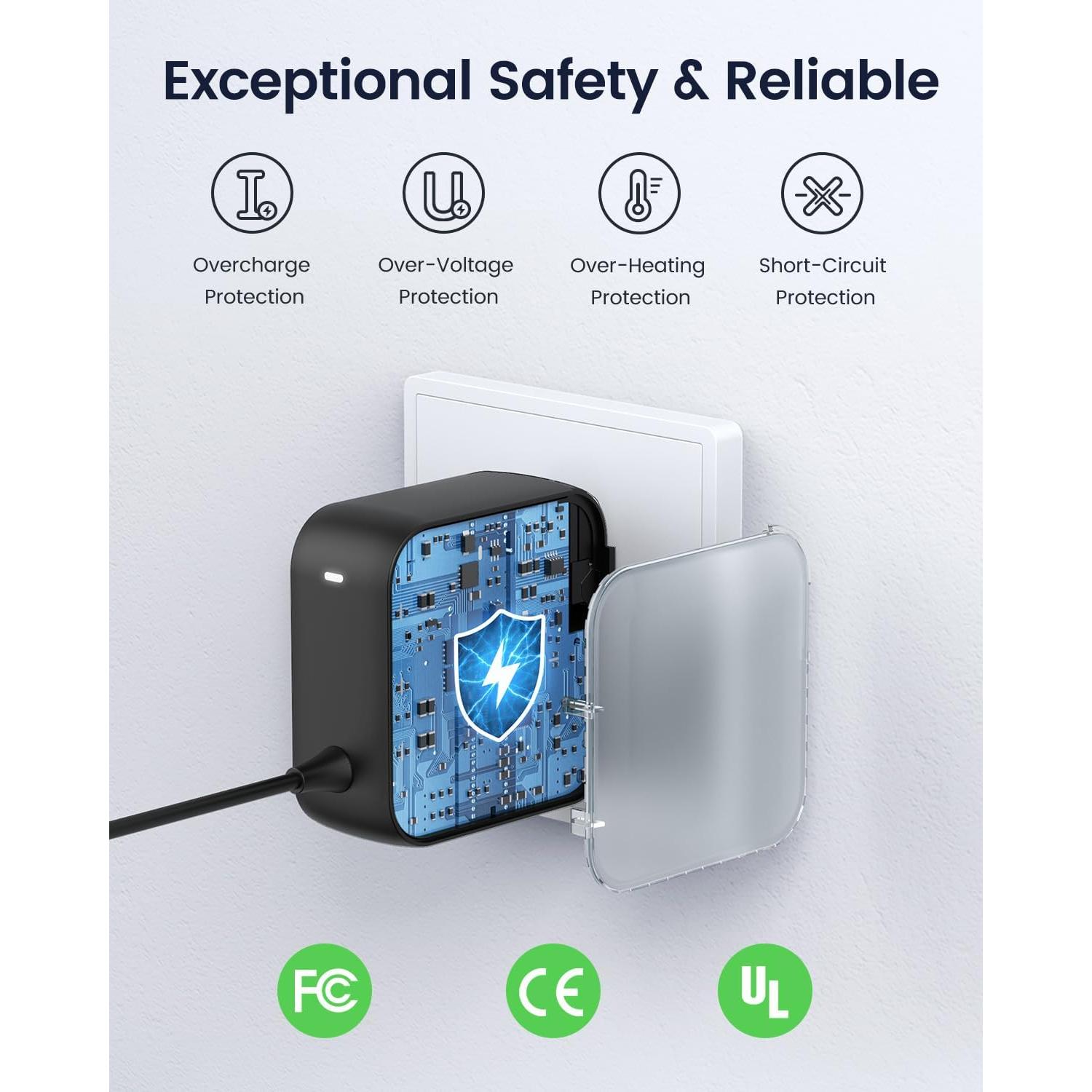 Cargador USB C 100W GaN III Plegable para Laptop