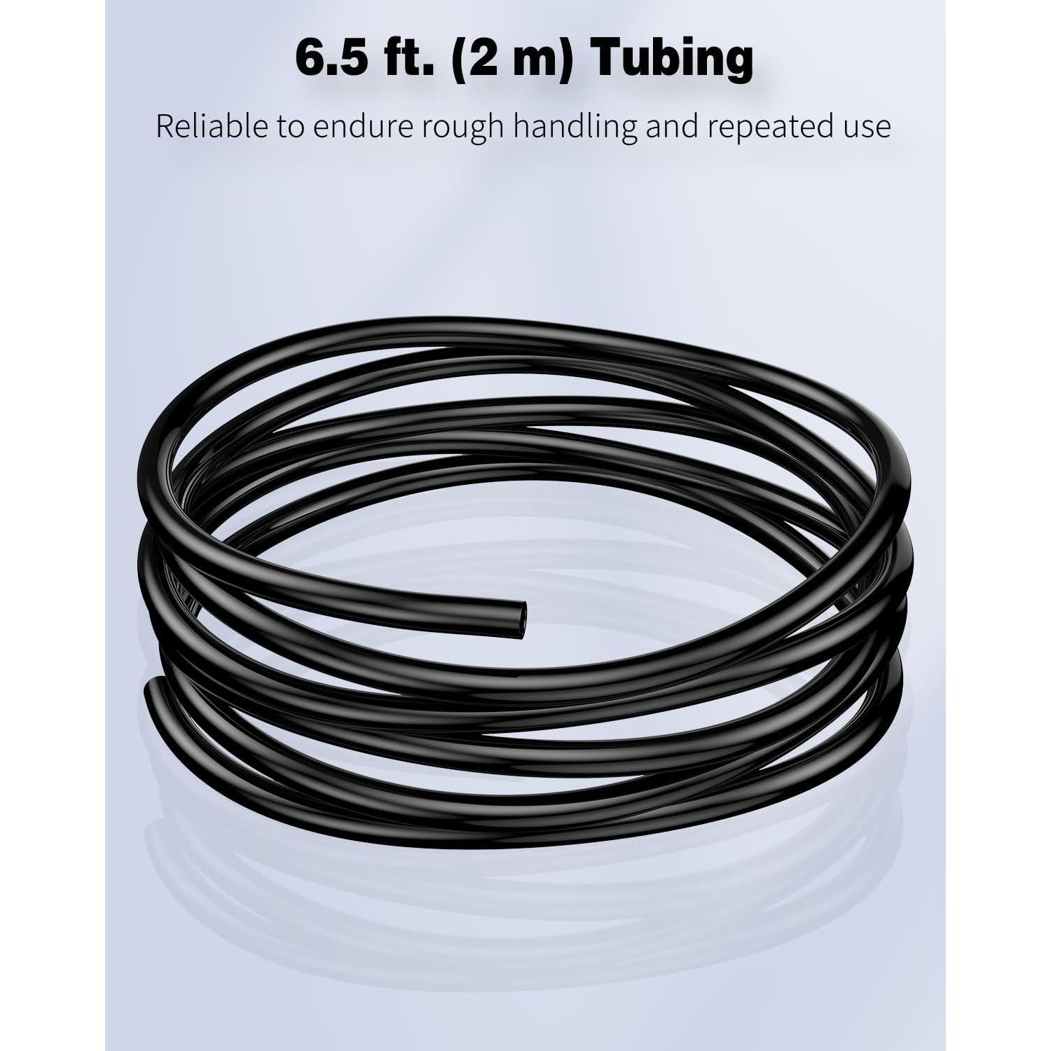 Tubo de Aire Pawfly 6.5 Pies PVC Negro para Acuario