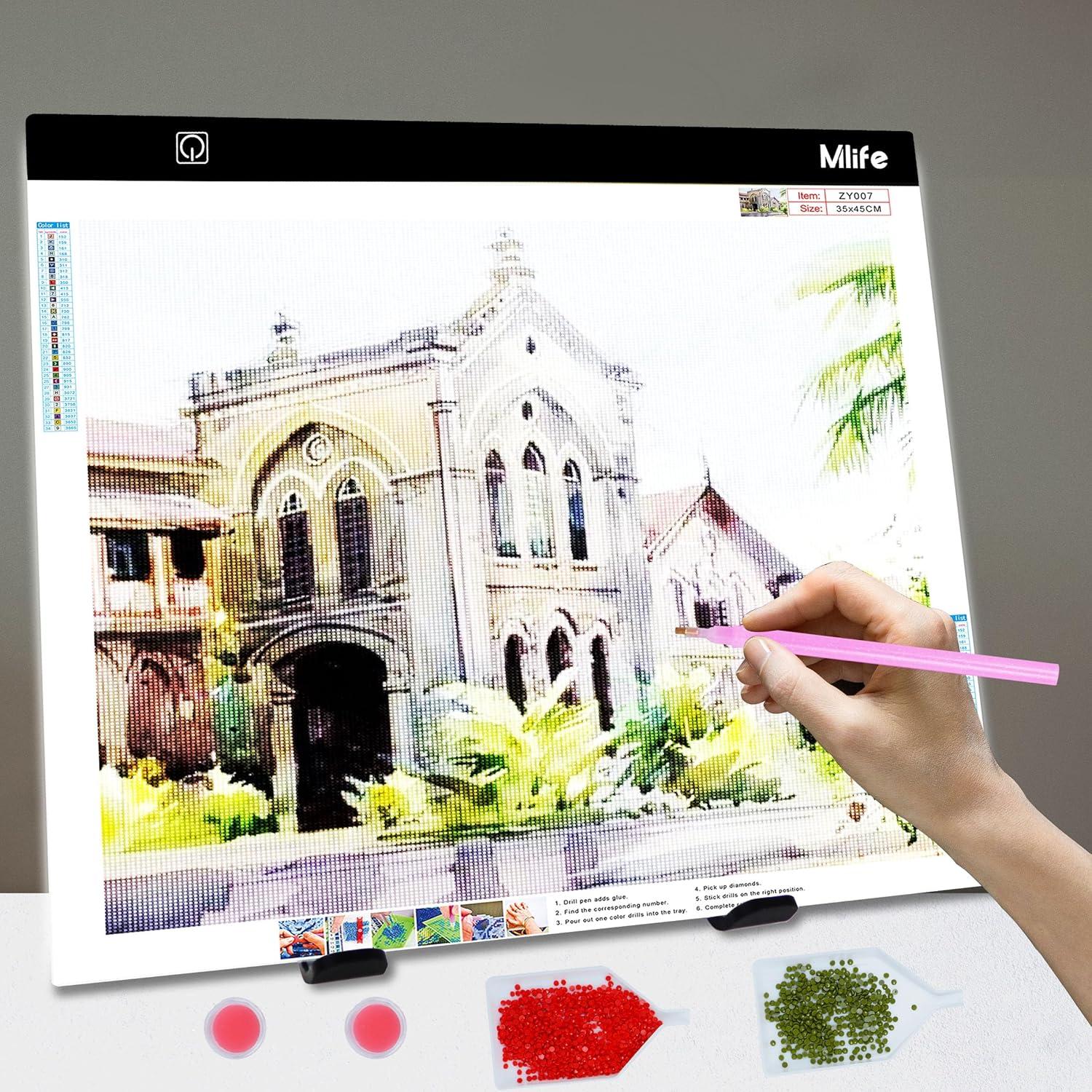 Panel de Luz LED A2 Mlife para Arte de Diamante 61x40cm