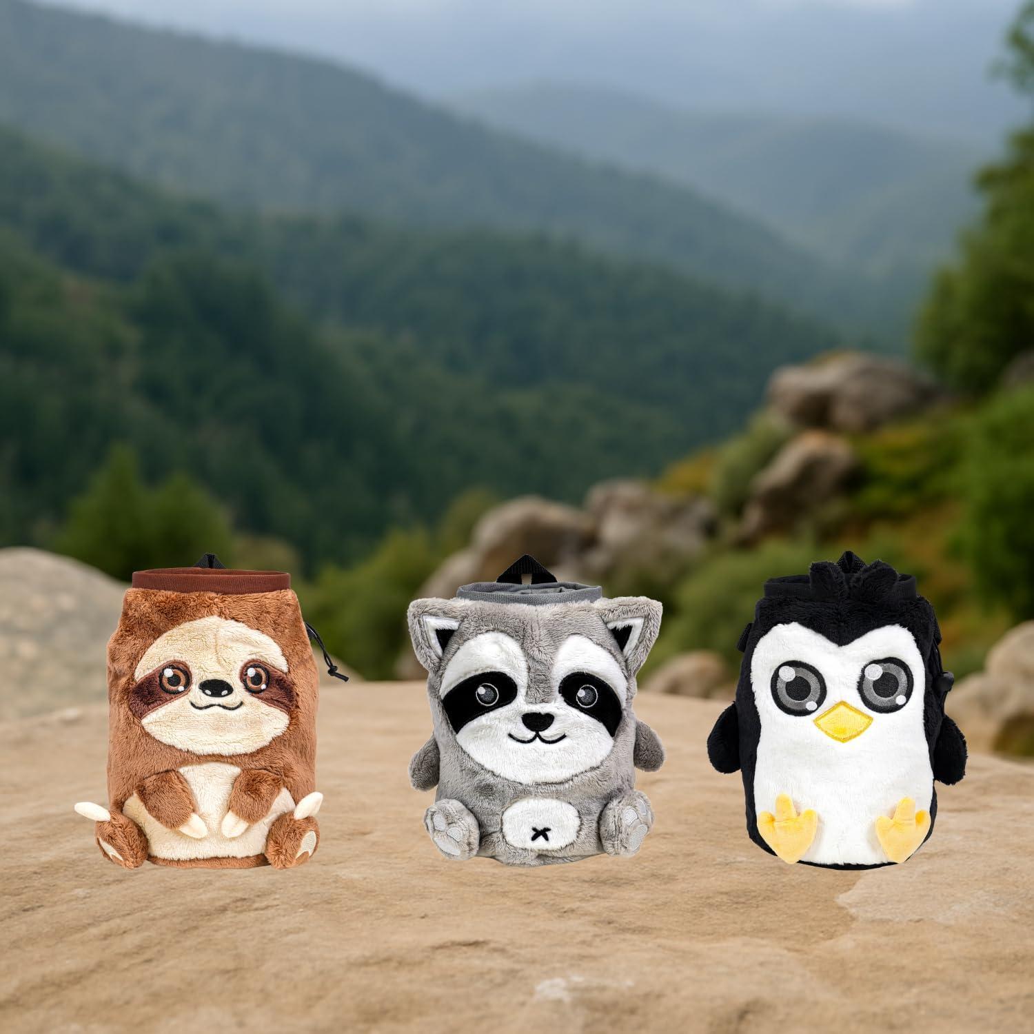 Bolsa de Tiza para Escalada SHIMANY Pingüino con Cinturón