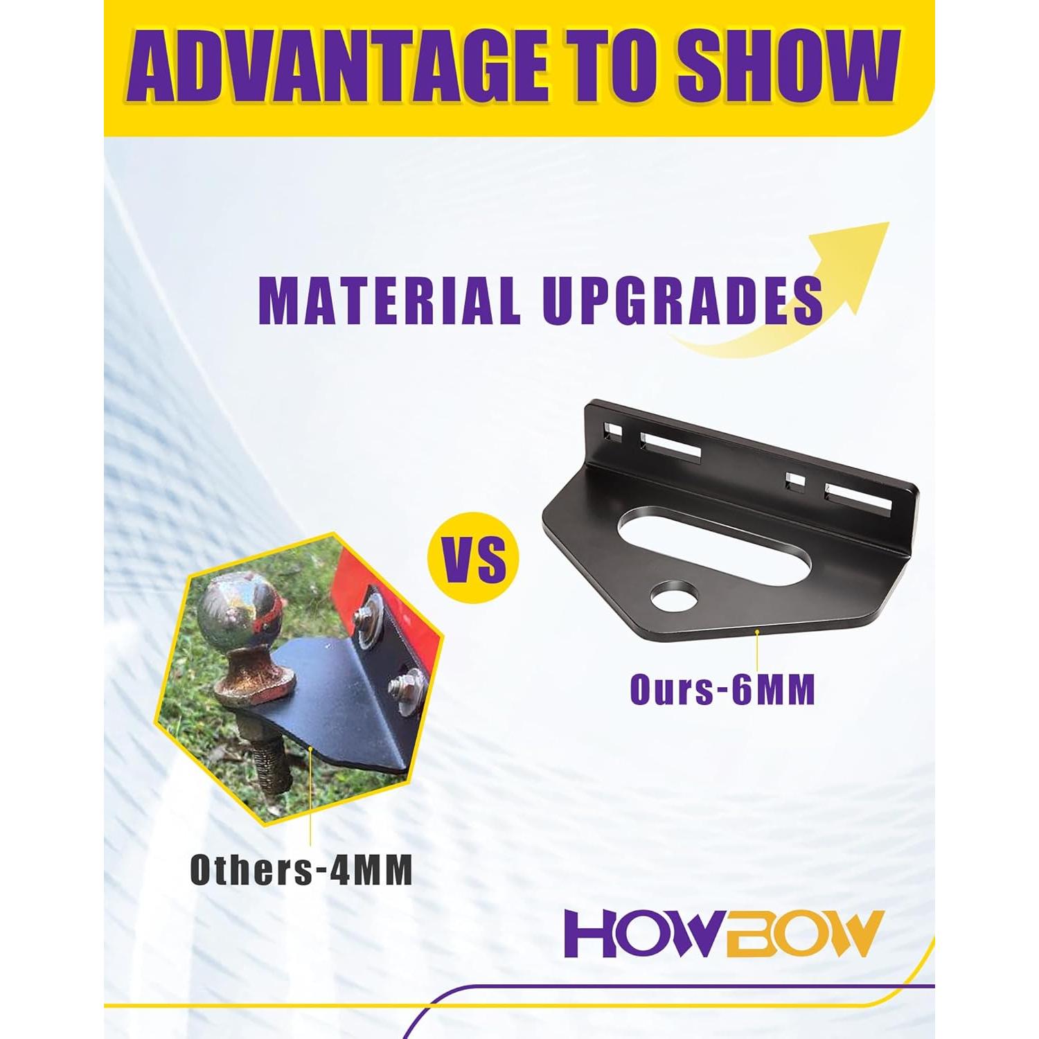 Enganche de remolque HOWBOW giro cero con pasador 0.99 kg
